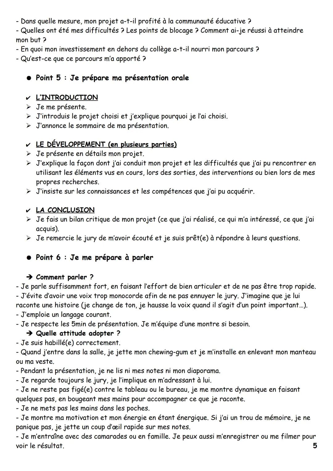 Guide de préparation à l'épreuve orale du DNB
● Point 1 Je connais l'épreuve orale du DNB
Ce que je dois produire...
Présentation:
individue