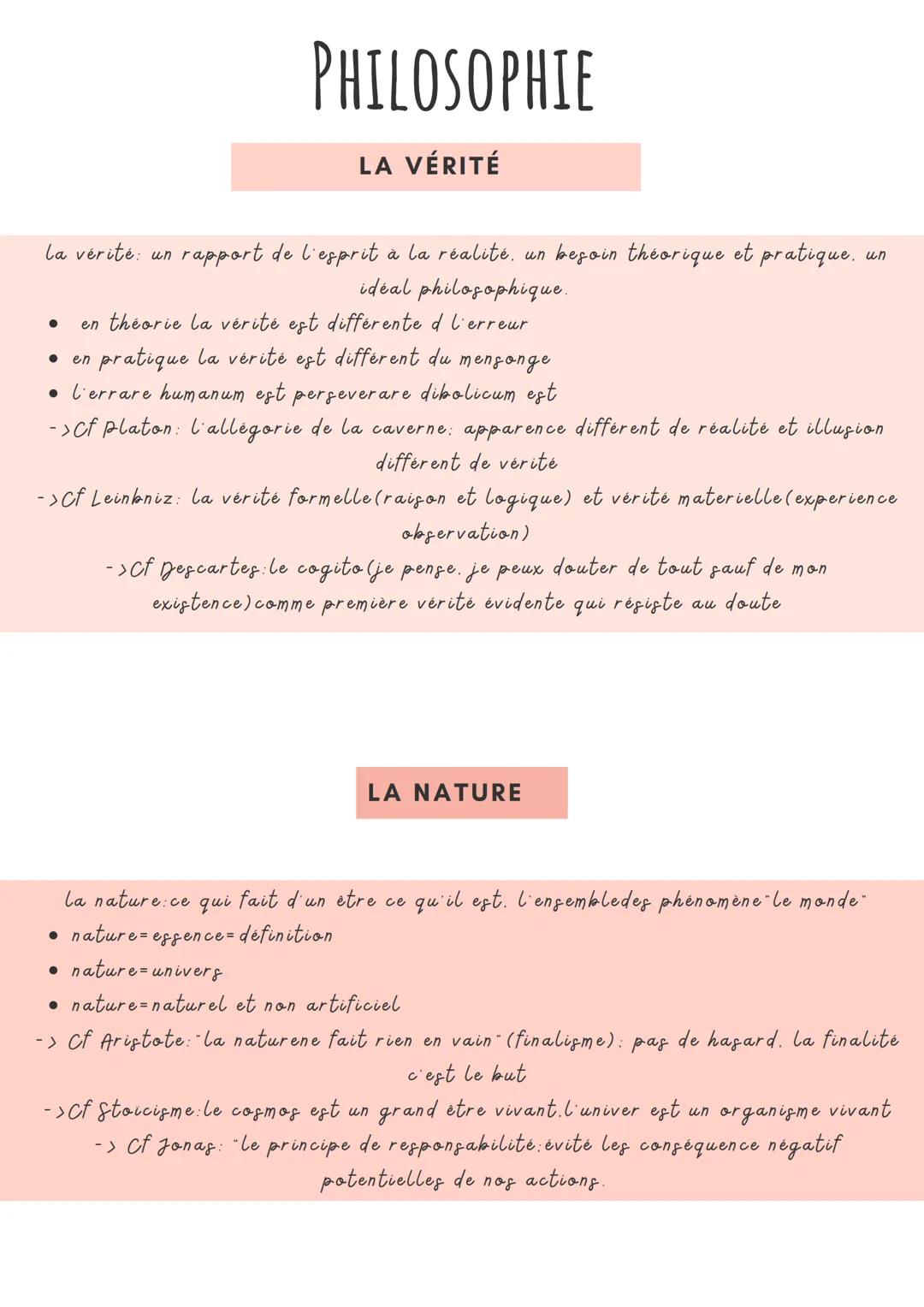 # PHILOSOPHIE
## LA VÉRITÉ
la verite: un rapport de l'esprit à la réalité, un besoin théorique et pratique, un
ideal philosophique.
* e