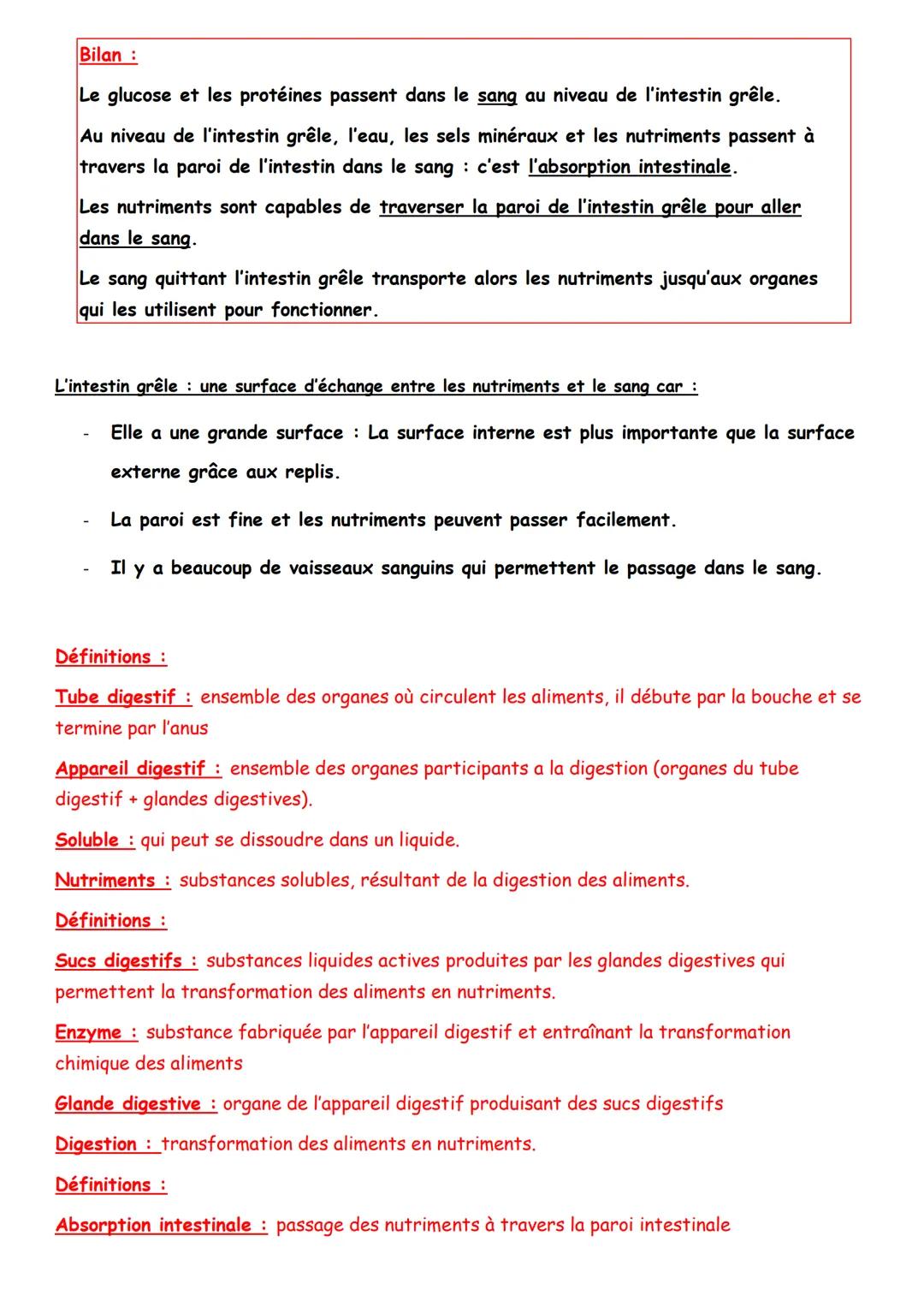 3 DES ALIMENTS AUX NUTRIMENTS: LA DIGESTION
Constat nous avons vu que pour avoir de l'énergie et être vivant, il fallait que nos cellules et
