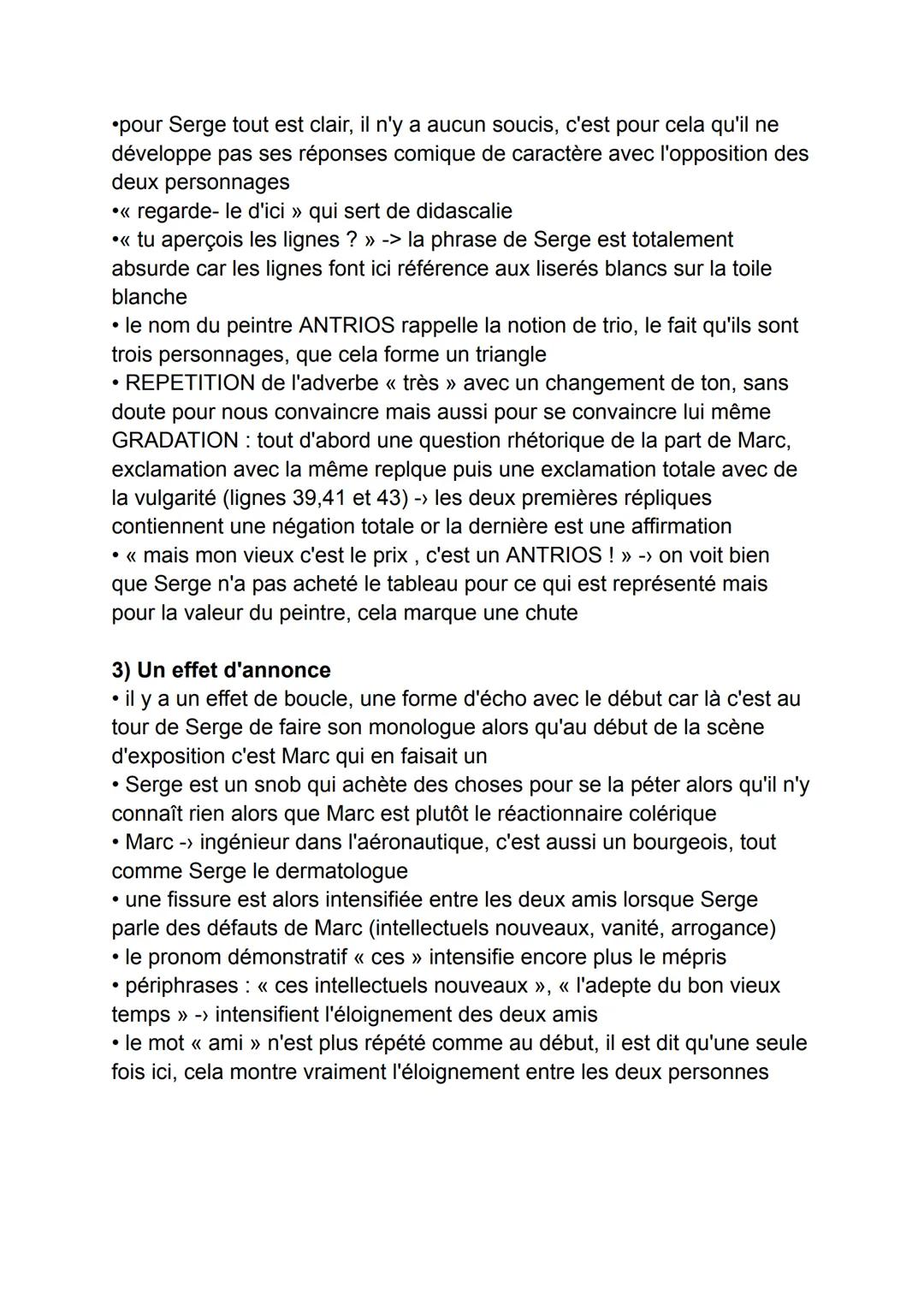 Intro: La pièce est écrite en 1994 par Yasmina Réza et spécialement destinée
aux acteurs Arditi, Luchini et Vaneck. Elle a été représentée a