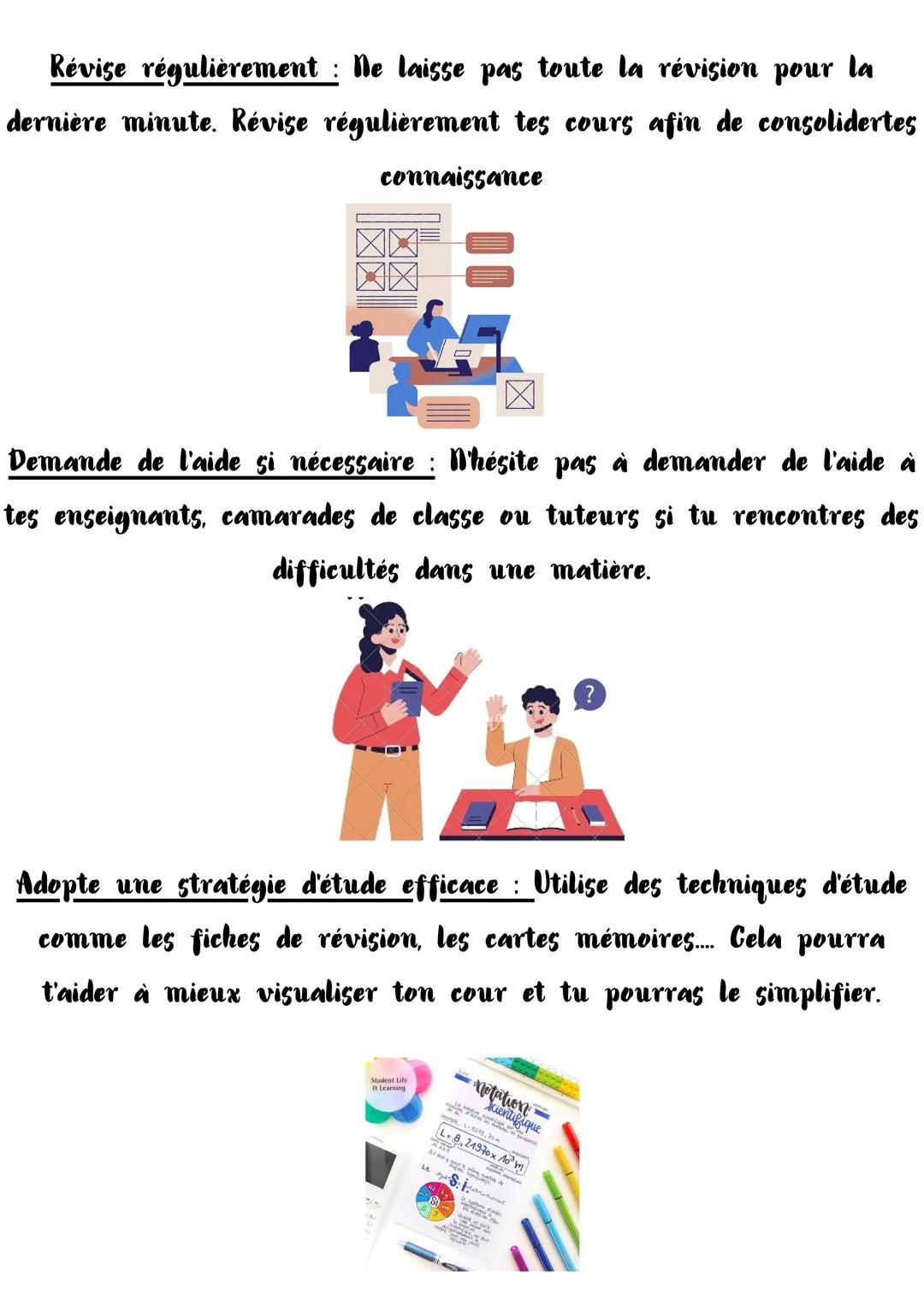 # Comment avoir une bonne
moyenne générale ?
Réponse à Kelissa Assiste régulièrement aux cours : Étre présent en classe te permet
de mieux