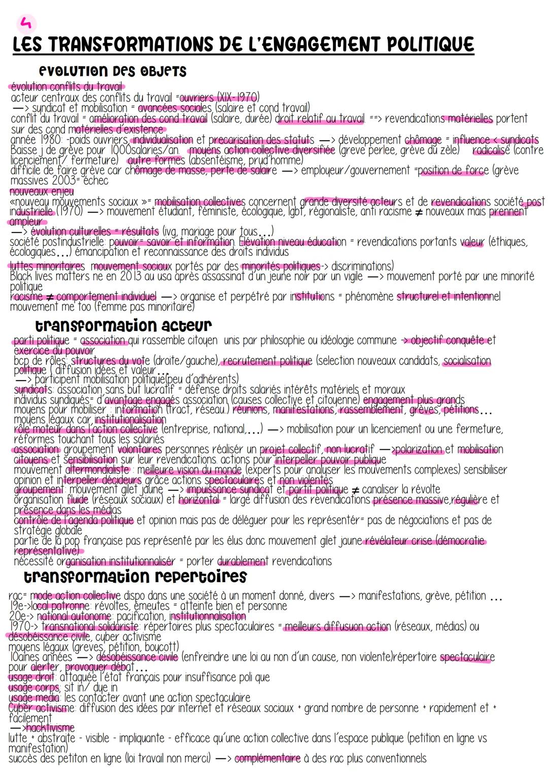 (1)
L'engagement politique
ensemble des formes d'activite politique que les individus peuvent realiser pour exercer une influence sur les de