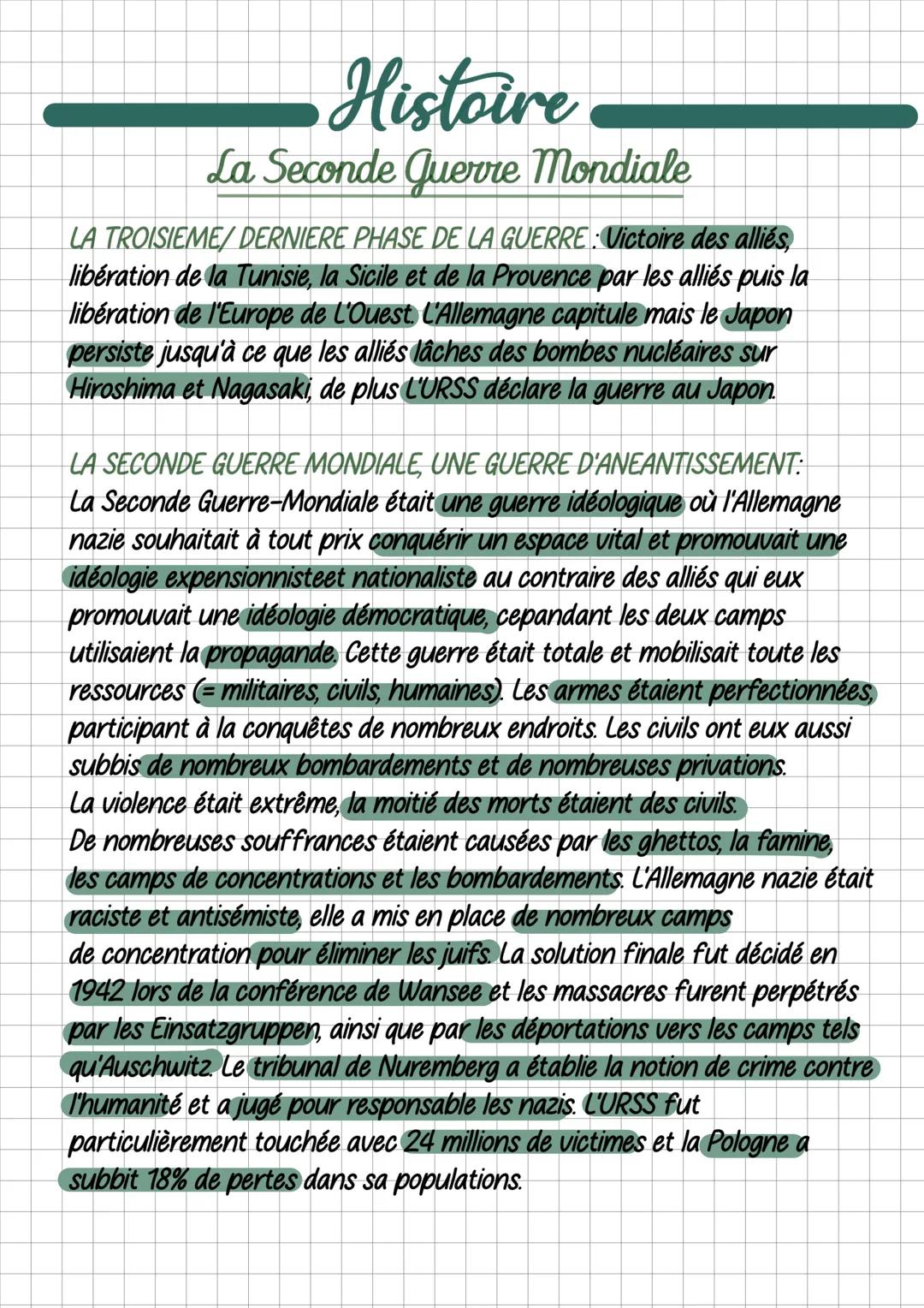 # Histoire
La Seconde Guerre Mondiale
1939
1945
1939
1940
1942 1943
1944 1945
toucrnant
victoire de l'axe
reconquêtes et
de la
victoire des