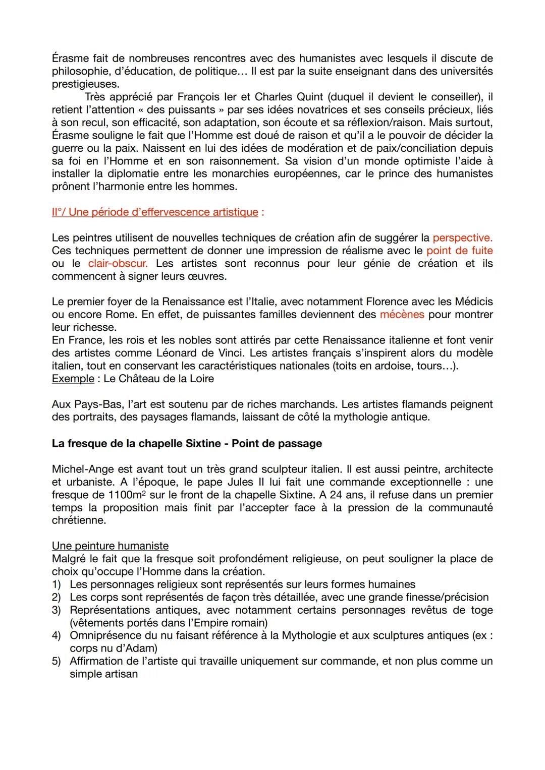Introduction :
CHAPITRE 5: RENAISSANCE, HUMANISME
RÉFORMES RELIGIEUSES ET MUTATIONS EN EUROPE
Aux XVe et XVIe siècles, l'Europe connaît une