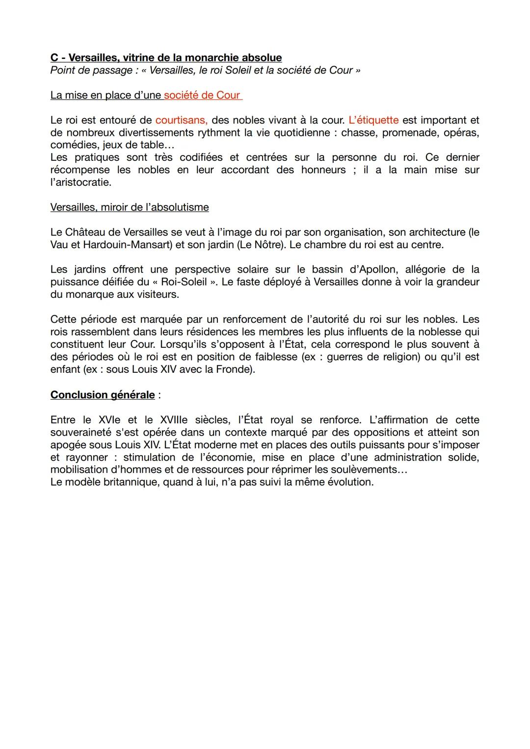 CHAPITRE 6 : AFFIRMATION DE L'ÉTAT DANS LE ROYAUME DE FRANCE
Introduction :
Entre les XVIe et XVIIe siècles, le royaume de France renforce s