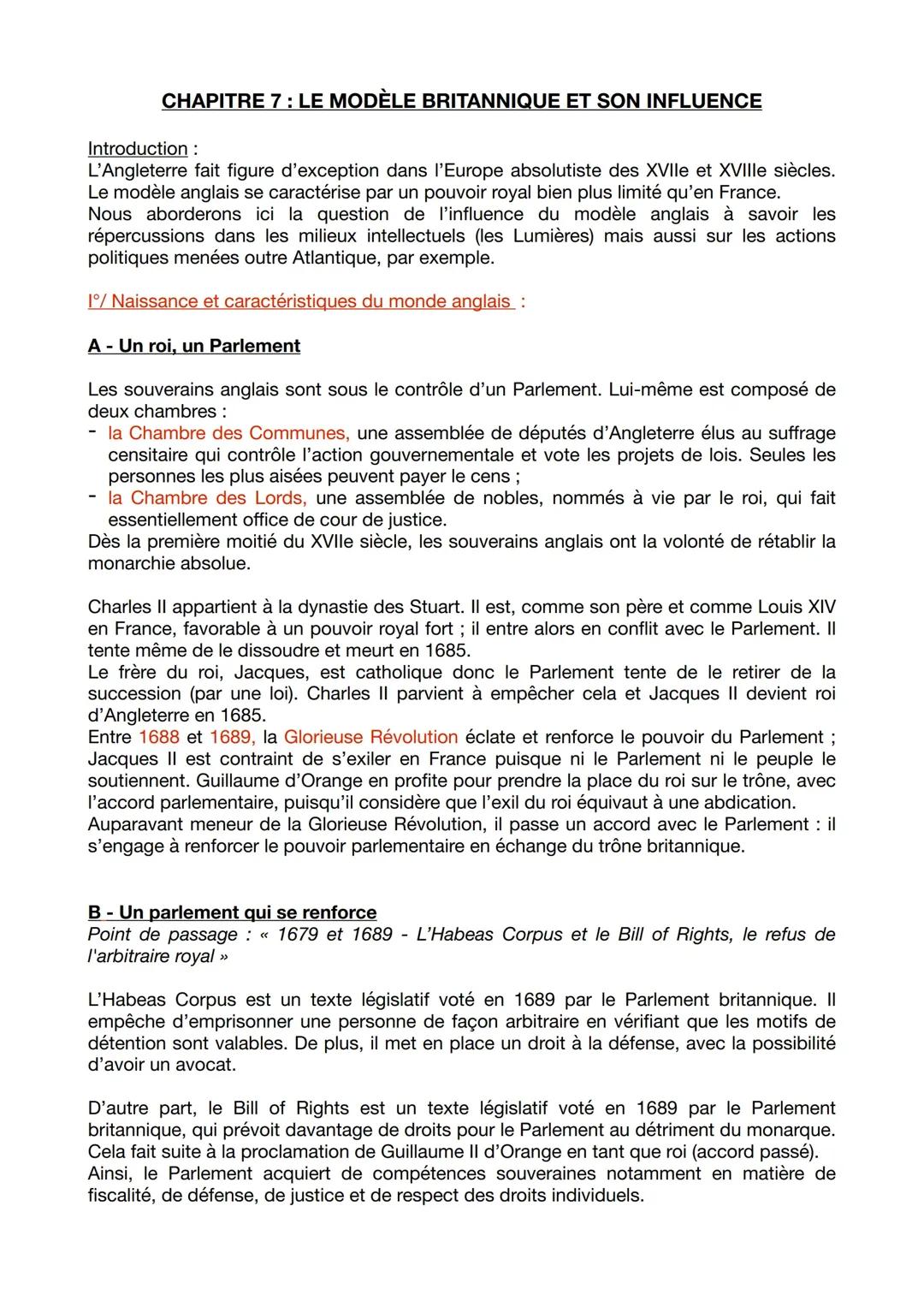 Modèle britannique et son influence