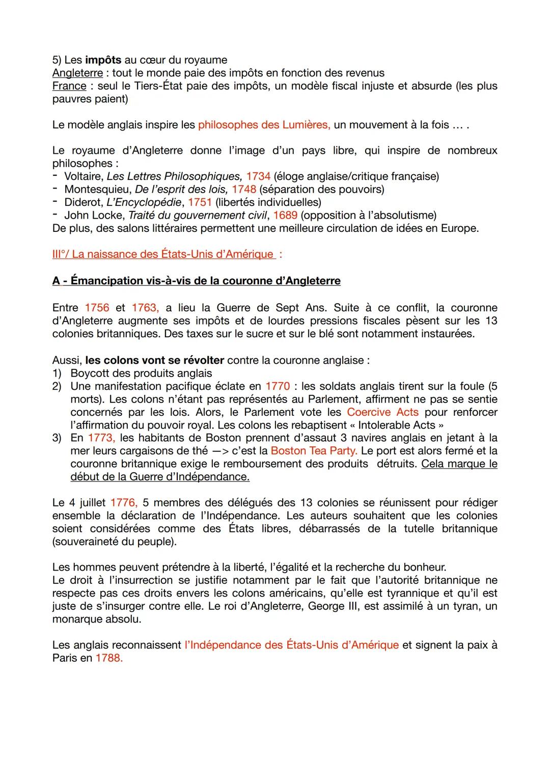 CHAPITRE 7 : LE MODÈLE BRITANNIQUE ET SON INFLUENCE
Introduction:
L'Angleterre fait figure d'exception dans l'Europe absolutiste des XVIIe e