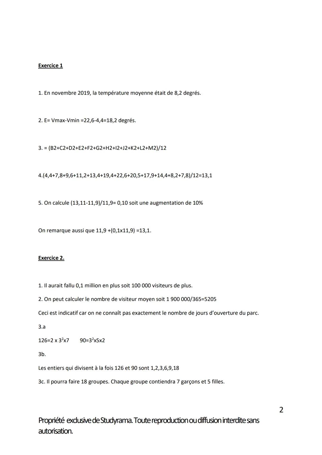 BREVET DES COLLEGES
Série générale
Épreuve : Mathématiques
Session 2021
Durée de l'épreuve : 2 heures
Coefficient: 2
PROPOSITION DE CORRIGÉ