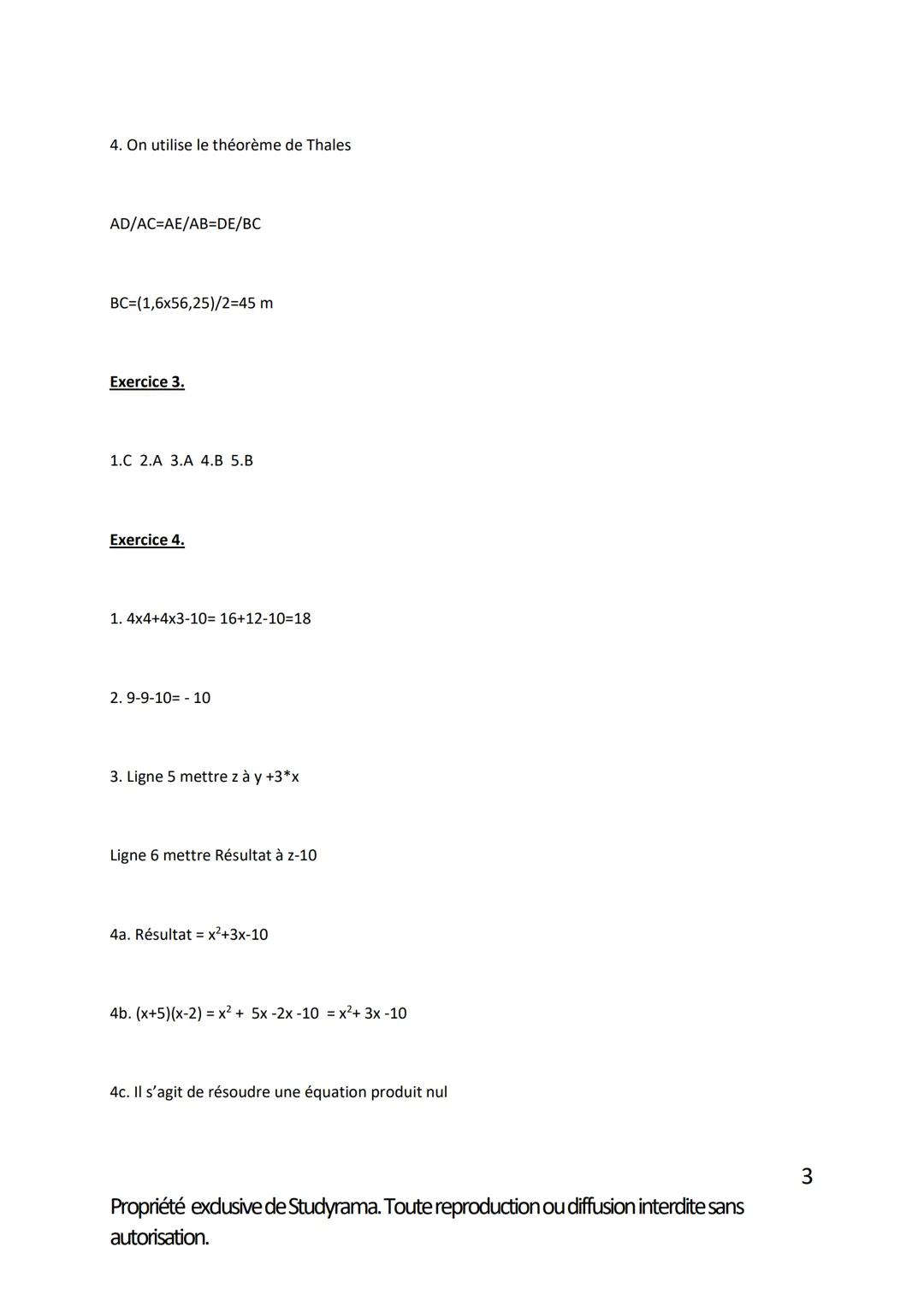 BREVET DES COLLEGES
Série générale
Épreuve : Mathématiques
Session 2021
Durée de l'épreuve : 2 heures
Coefficient: 2
PROPOSITION DE CORRIGÉ