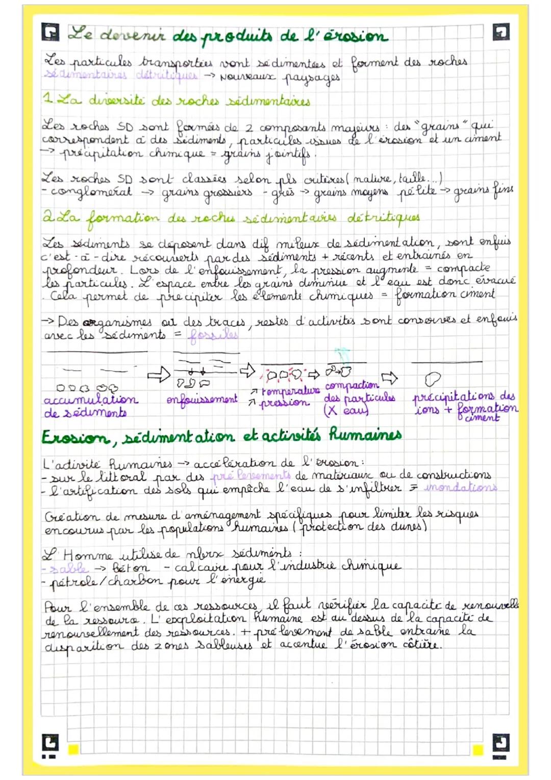 # Erosion et sedimentation
Chap 1
intro
L'érosion affecte la totalite des reliefs tecrestes et induit leur diminution d'alte
-tude et le