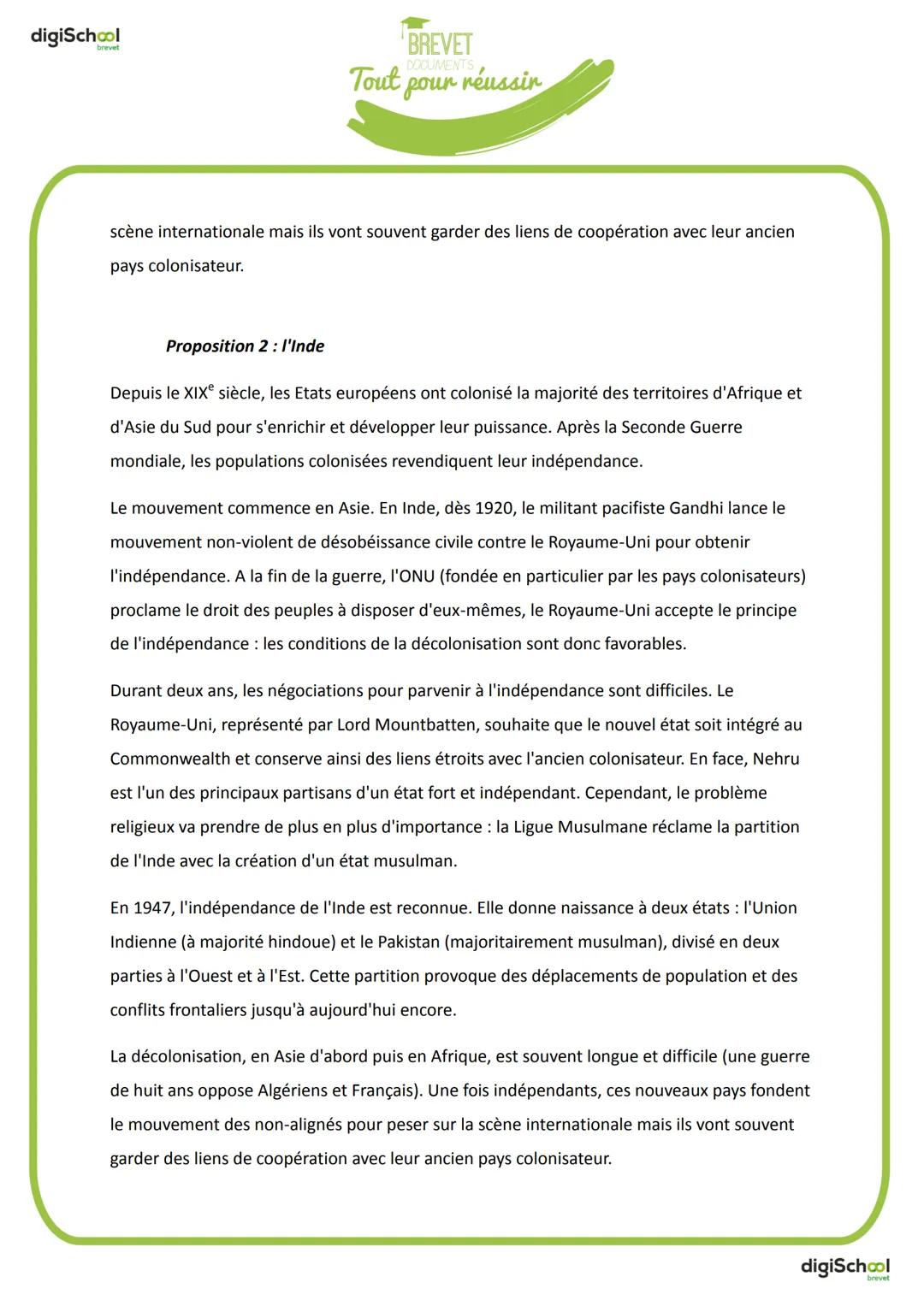digiSchool
BREVET
DOCUMENTS
brevet
Tout pour
réussir
CORRECTION
DNB METROPOLE
SESSION 2014
HISTOIRE - GEOGRAPHIE - ECJS
PREMIERE PARTIE: HIS