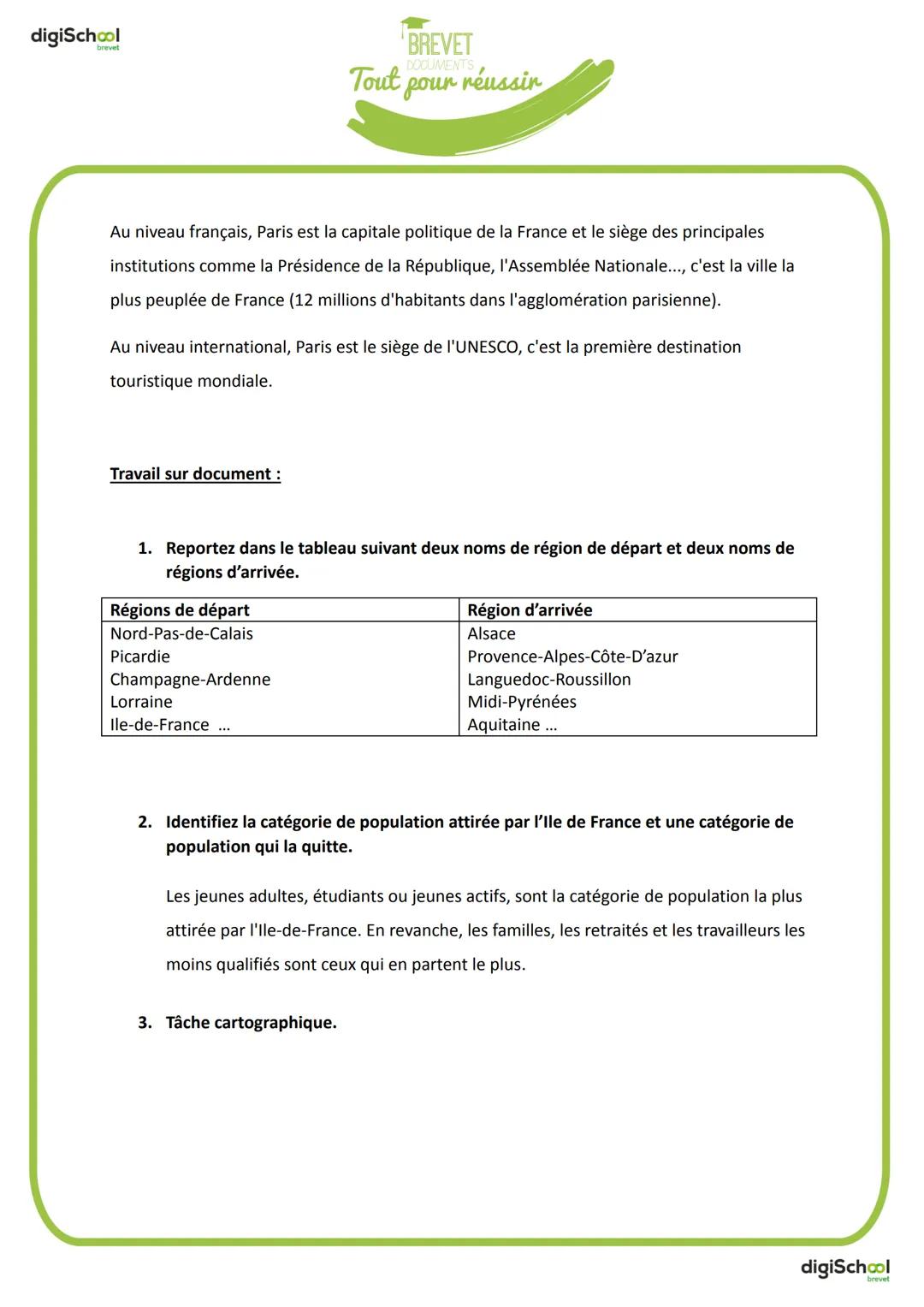 digiSchool
BREVET
DOCUMENTS
brevet
Tout pour
réussir
CORRECTION
DNB METROPOLE
SESSION 2014
HISTOIRE - GEOGRAPHIE - ECJS
PREMIERE PARTIE: HIS