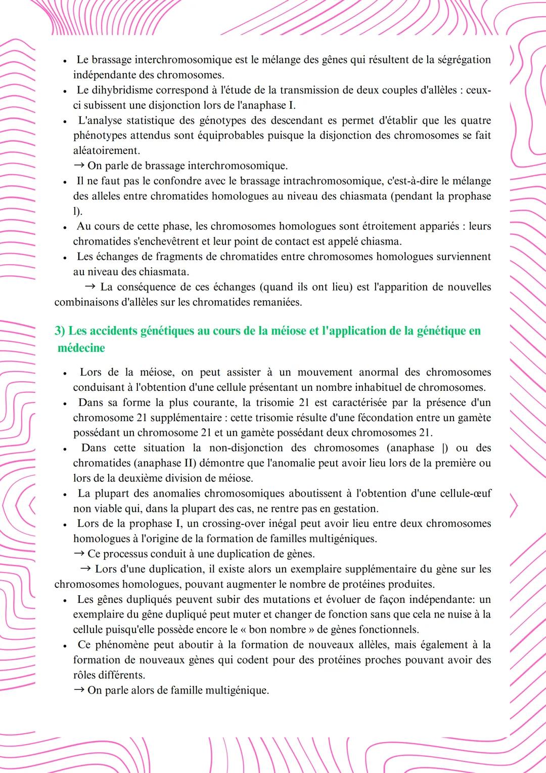 # Le brassage des génomes à chaque génération:
la reproduction sexuée des eucaryotes
1) La méiose et la fécondation: stabilité du caryotype