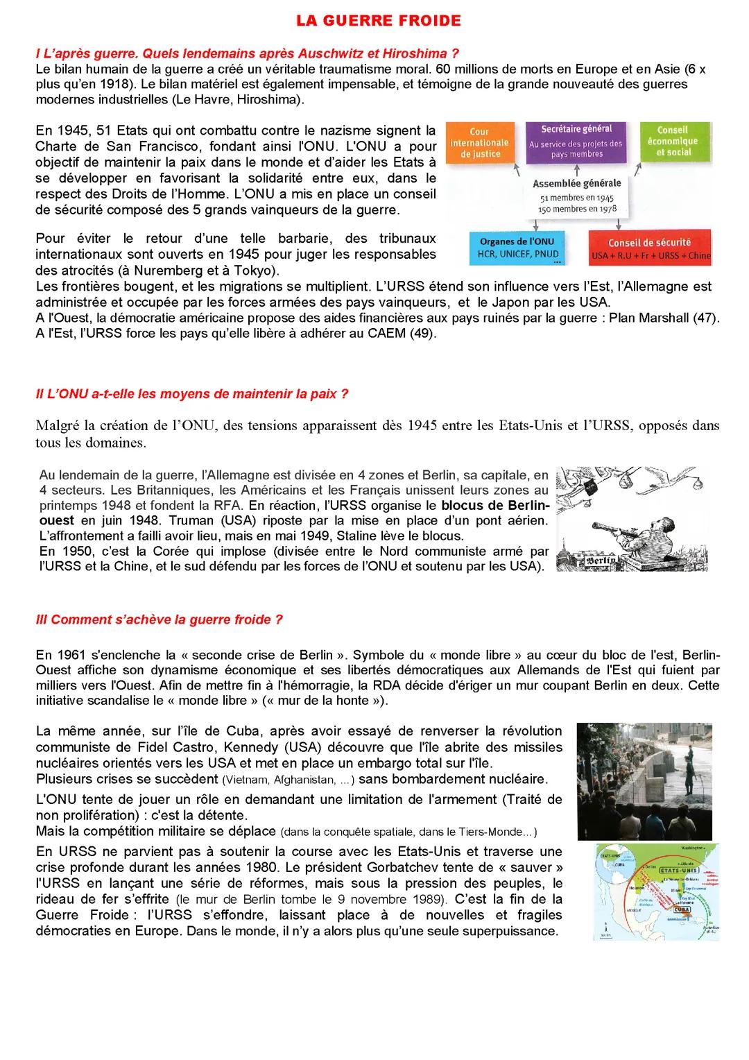 La guerre froide