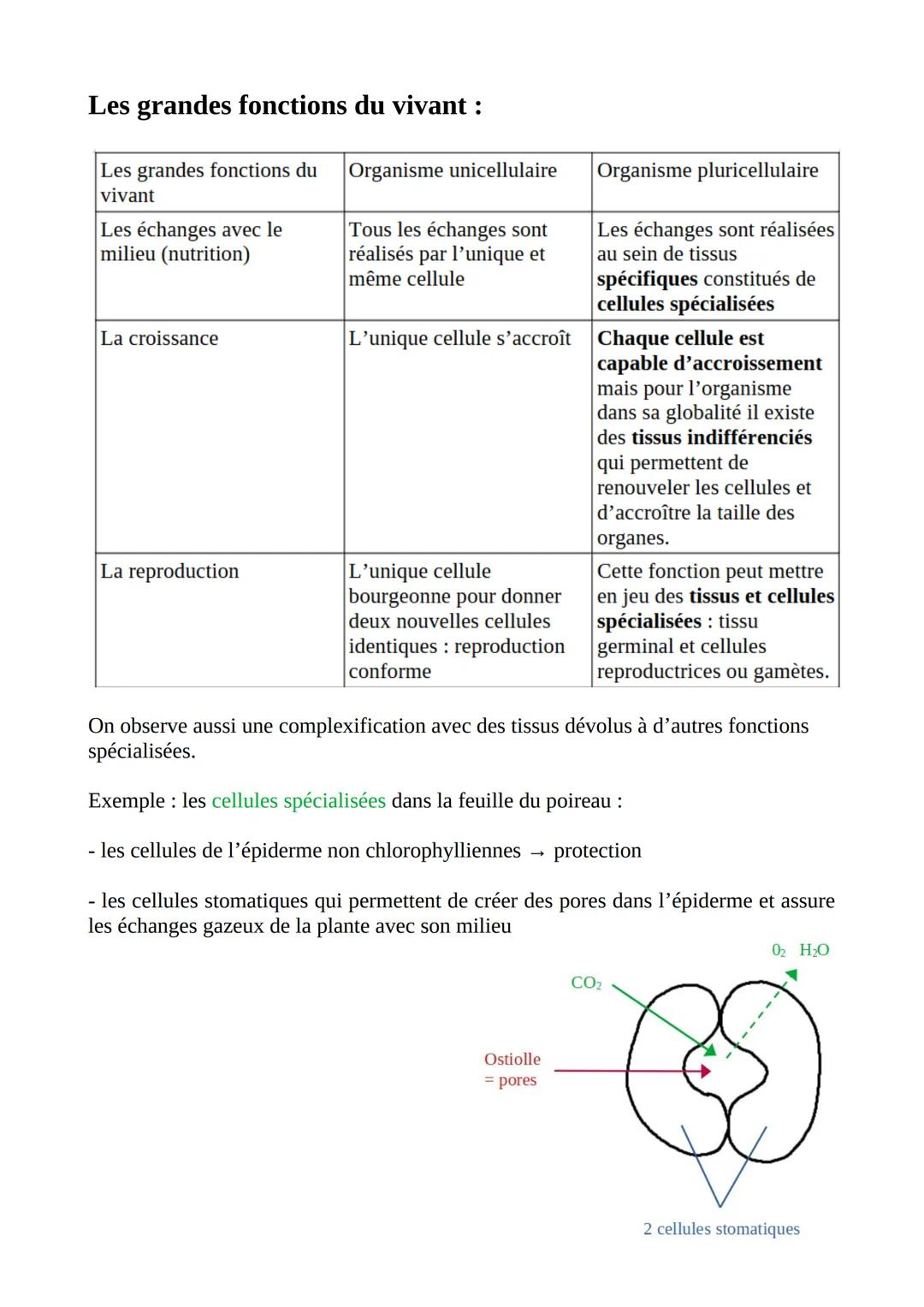 # La cellule :
La cellule est l'unité structurale du vivant.
Membrane cytoplasmique
Cytoplasme
Organisme constitué d'une seule cellule =