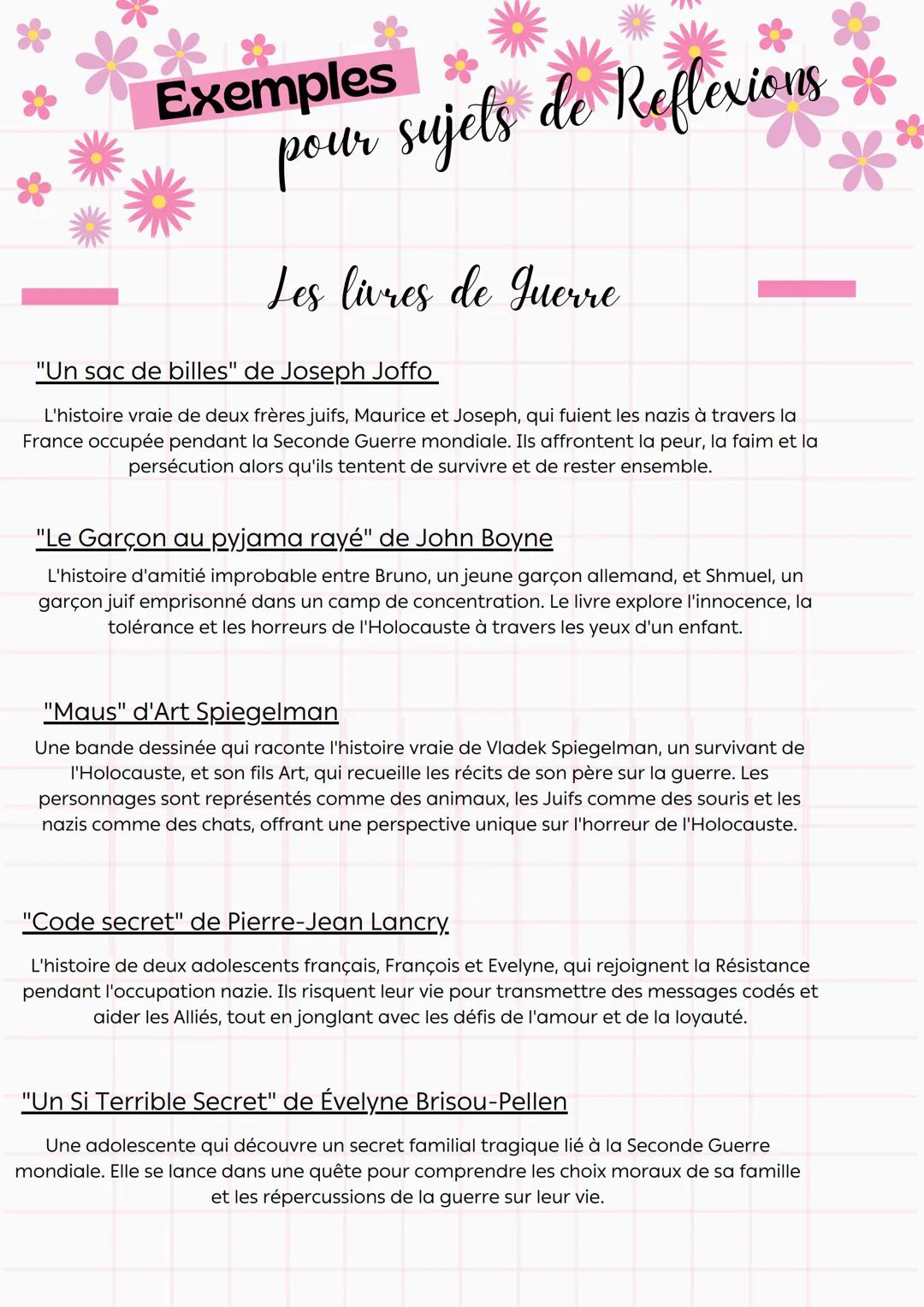 *Exemples
*
pole sujets de Reflexions
pour
Les livres avec petit résumé
"Nos étoiles contraires" de John Green
Une histoire d'amour entre