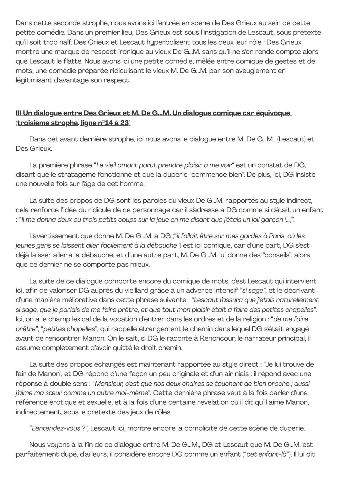 Manon Lescaut l'Abbé Prévost
Une petite comédie innoncente?
Introduction
Bonjour! Je vais vous présenter ce texte, qui est un extrait du rom