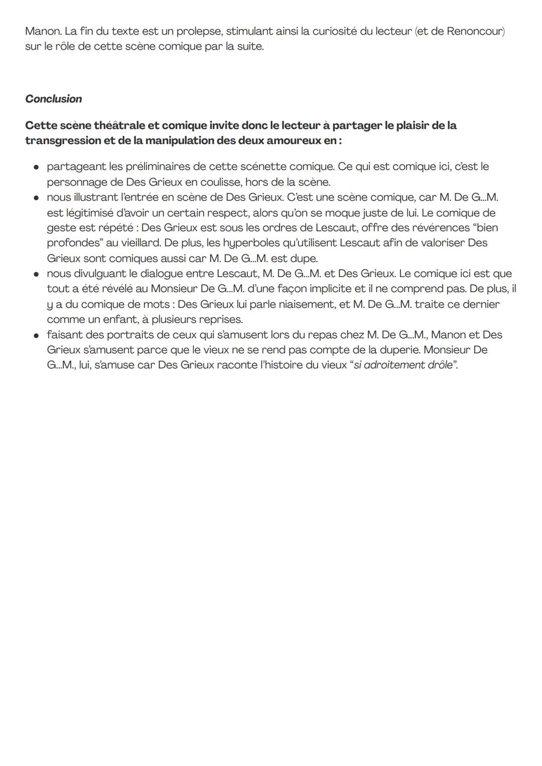 Manon Lescaut l'Abbé Prévost
Une petite comédie innoncente?
Introduction
Bonjour! Je vais vous présenter ce texte, qui est un extrait du rom