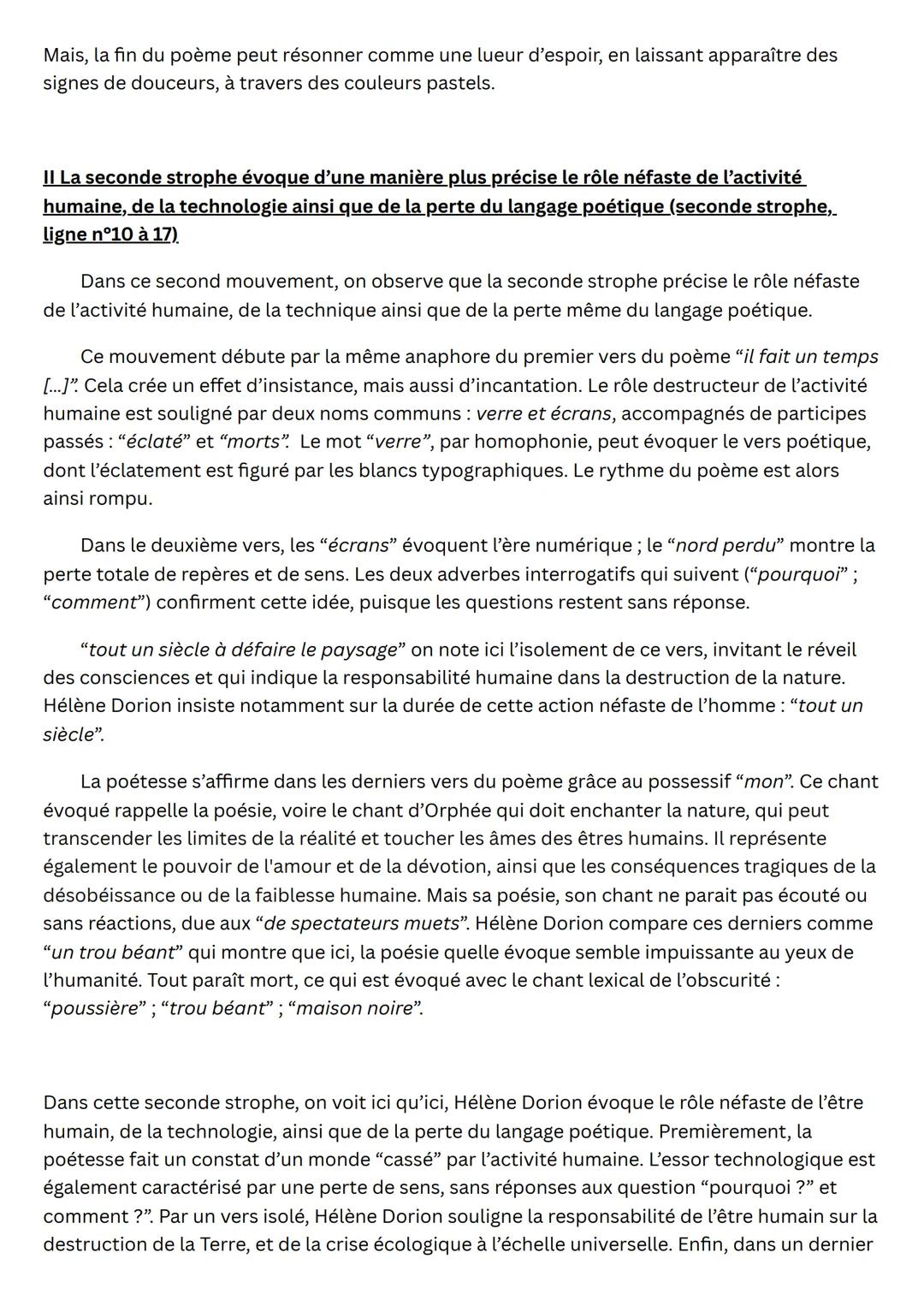Helene Dorion; extrait de
• L'onde du chang
Introduction
Bonjour! Je vais vous présenter ce texte, qui est un poème de la poète/poétesse Hél