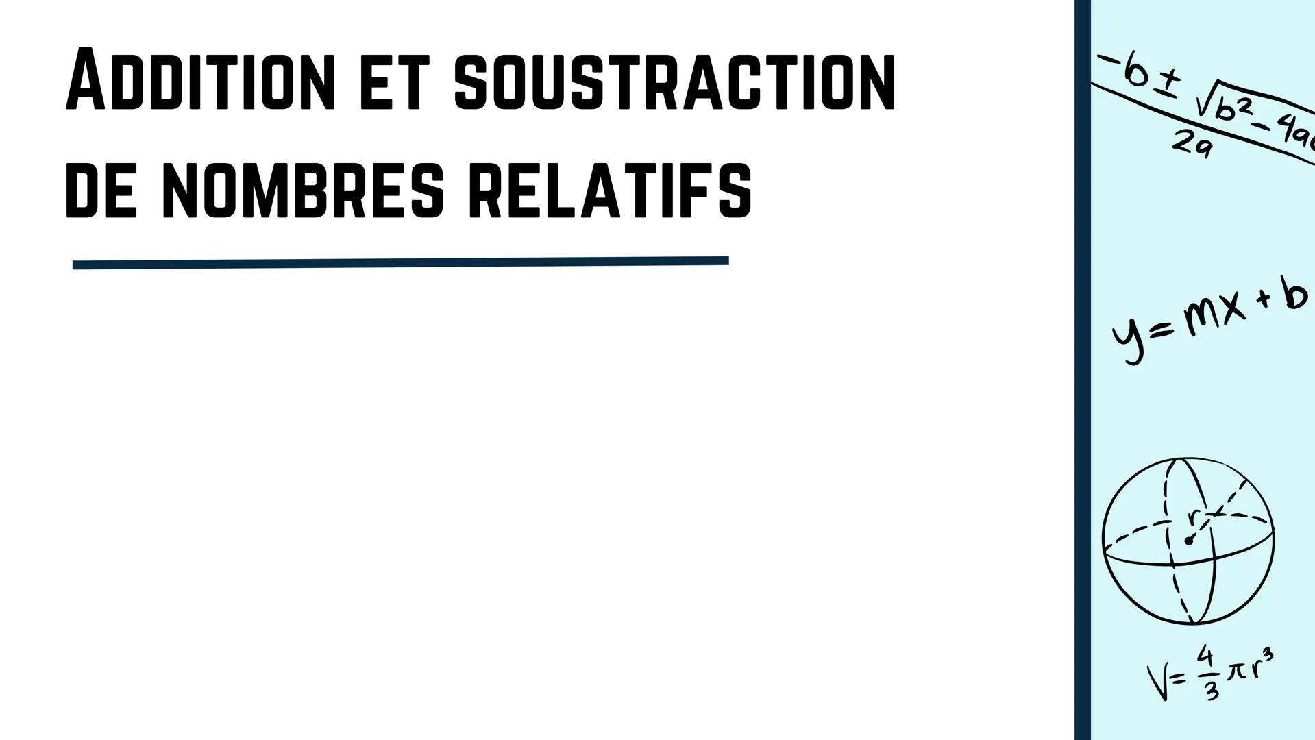 пур
OPP
adj
sin (A) =
Vf-
+
L
V=Lwh
V=πr²h
x=
29
LES NOMBRES RELATIFS
-Nombre positif
ex:14, 2, 8....
Remarque: Le signe + n'est pas toujour
