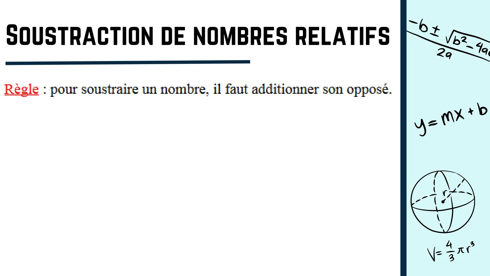 пур
OPP
adj
sin (A) =
Vf-
+
L
V=Lwh
V=πr²h
x=
29
LES NOMBRES RELATIFS
-Nombre positif
ex:14, 2, 8....
Remarque: Le signe + n'est pas toujour