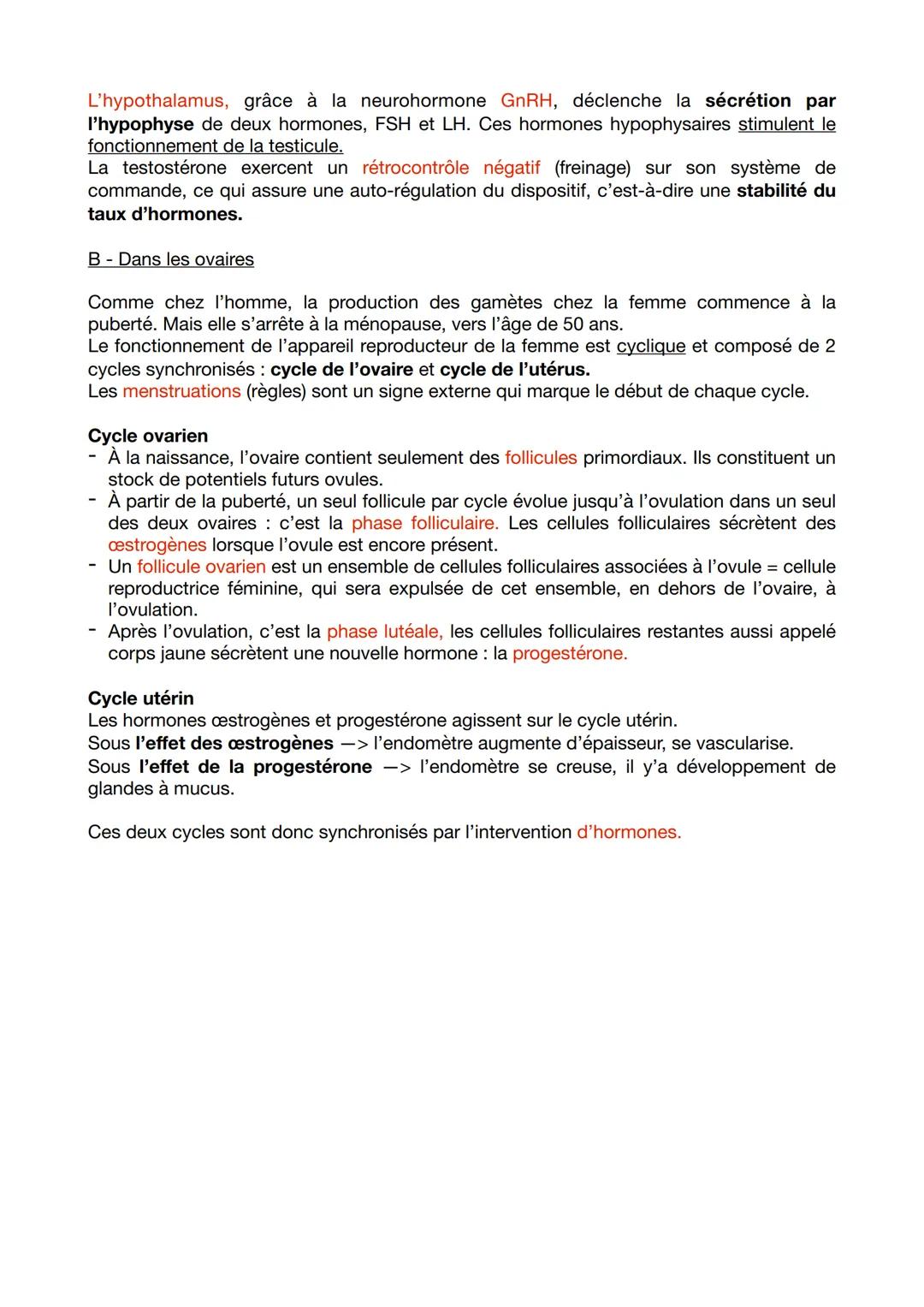 TH3-1 CHAPITRE 1 - DU SEXE GÉNÉTIQUE À L'ADULTE SEXUÉ
La fécondation marque le début de la formation d'un nouvel individu, son développement