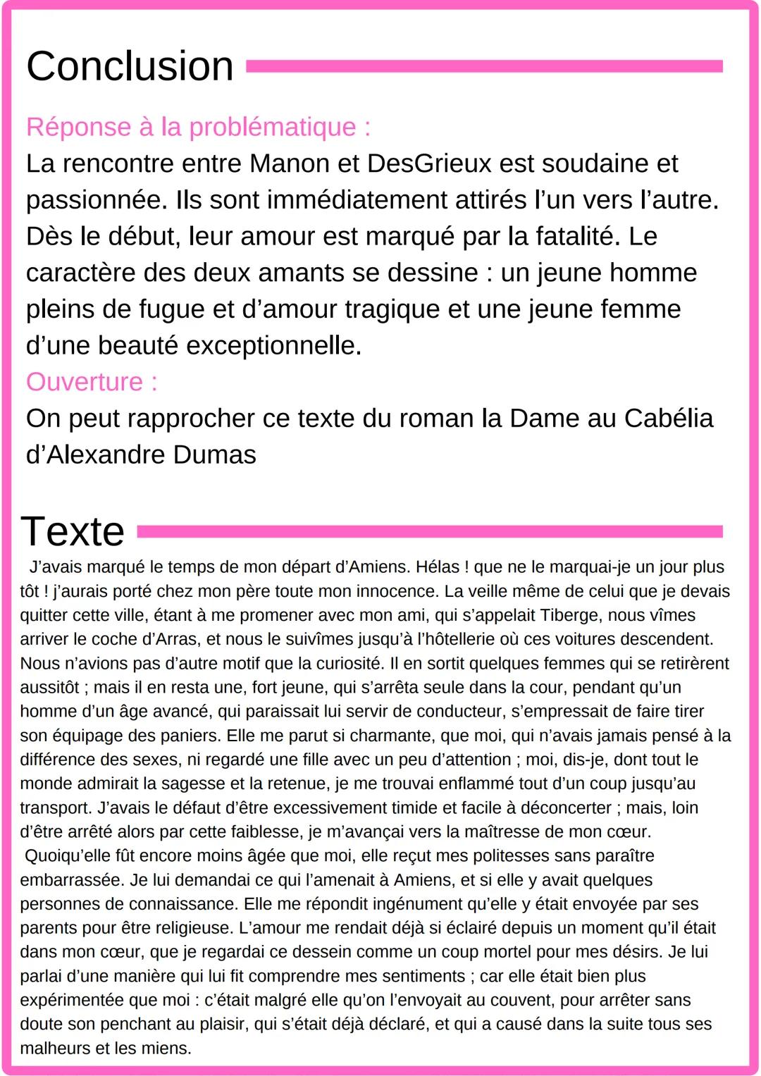 La première apparition de
Manon
Introduction
Auteur :
Abbé Prévost est un écrivain de la moitié du 18è siècle.
Prévost a une vie assez mouve