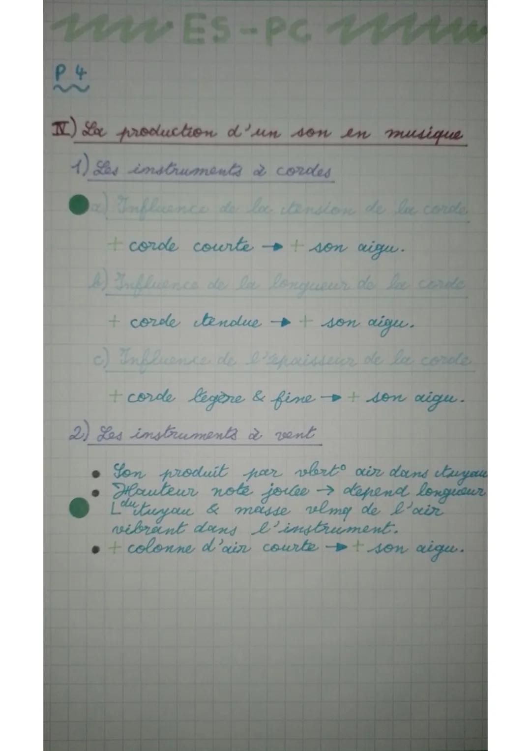 uwES-PC un
P4: Lon et musique, porteurs
d'information
Le son, phénomène vibratoire
I) Rappel : les signaux sonores
•
• Periode d'l synl prdy
