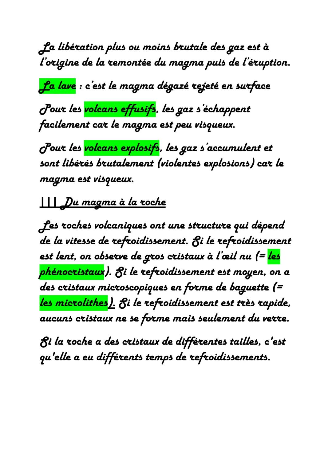 SVJ
Chapitre sur le volcanisme
-Les risques selon les types de volcans
1) Les volcans effusifs
Lors des éruptions d'un volcan effusif on obs