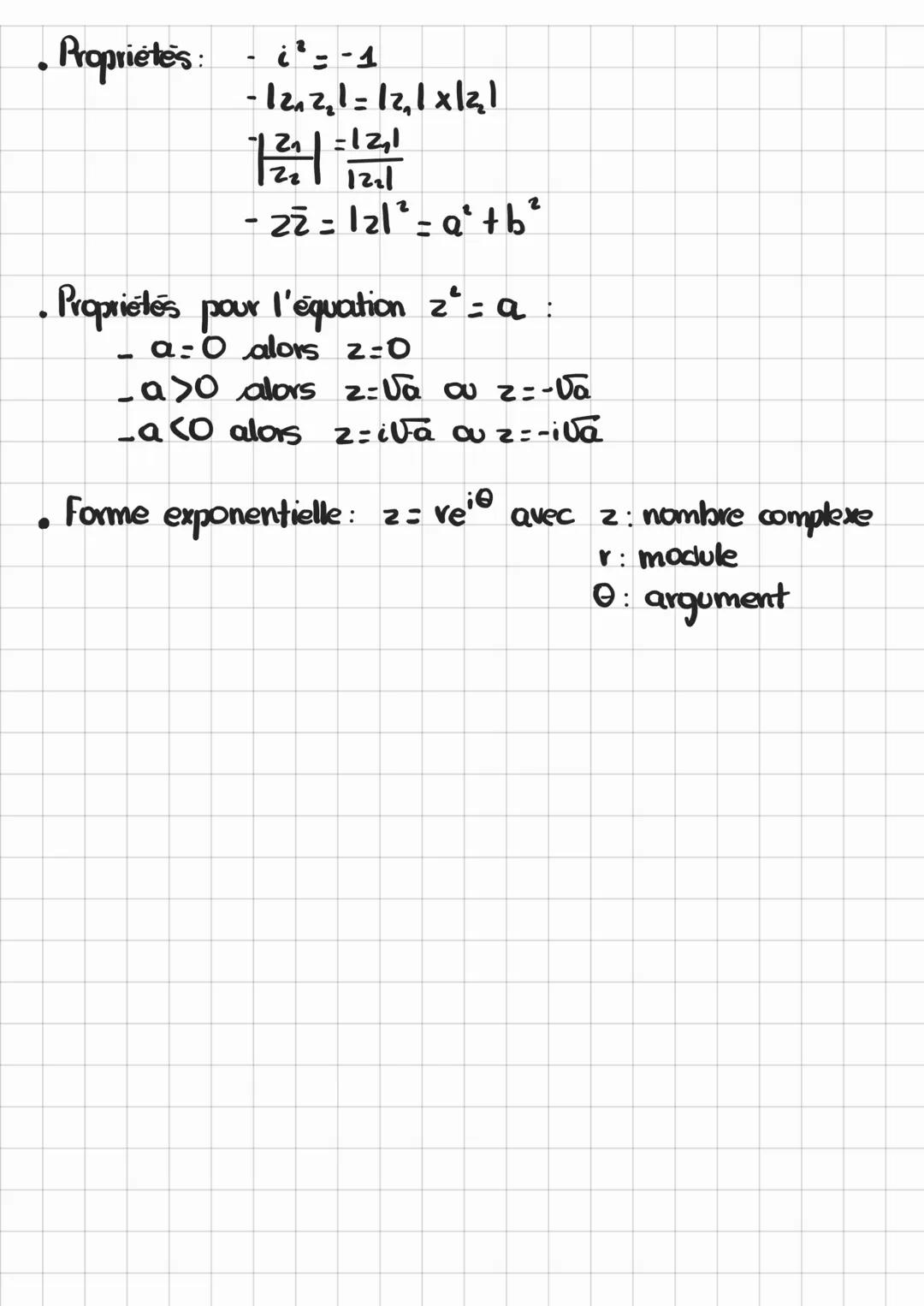 NOMBRES
COMPLEXES.COM
Forme algebrique: 2= atib
2: nombre complexe
a: partie réelle
h: partie imaginaive
Conjugue: Soit zatib
→
Conjugué z: