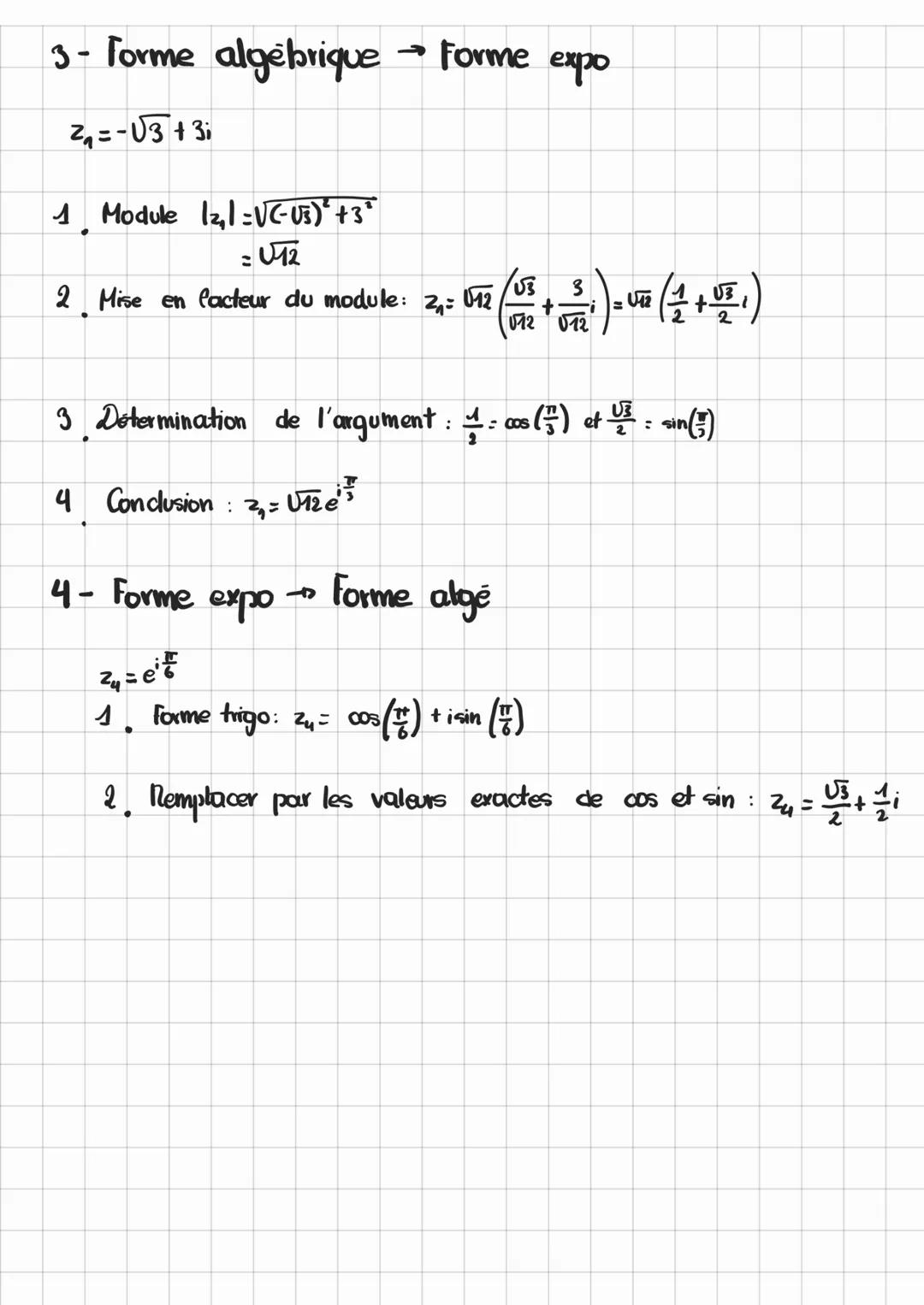 NOMBRES
COMPLEXES.COM
Forme algebrique: 2= atib
2: nombre complexe
a: partie réelle
h: partie imaginaive
Conjugue: Soit zatib
→
Conjugué z: