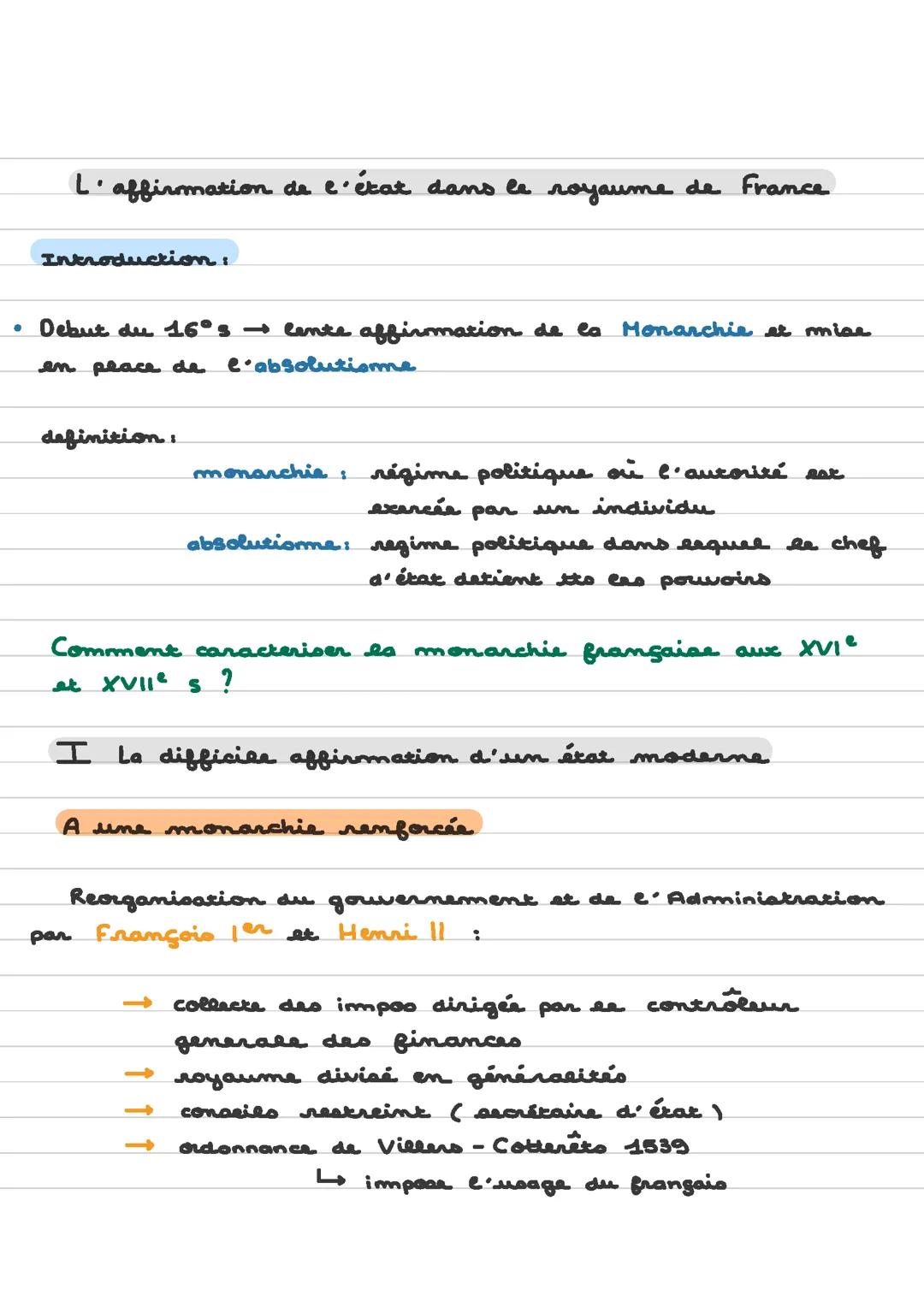 Affirmation de l’État en France