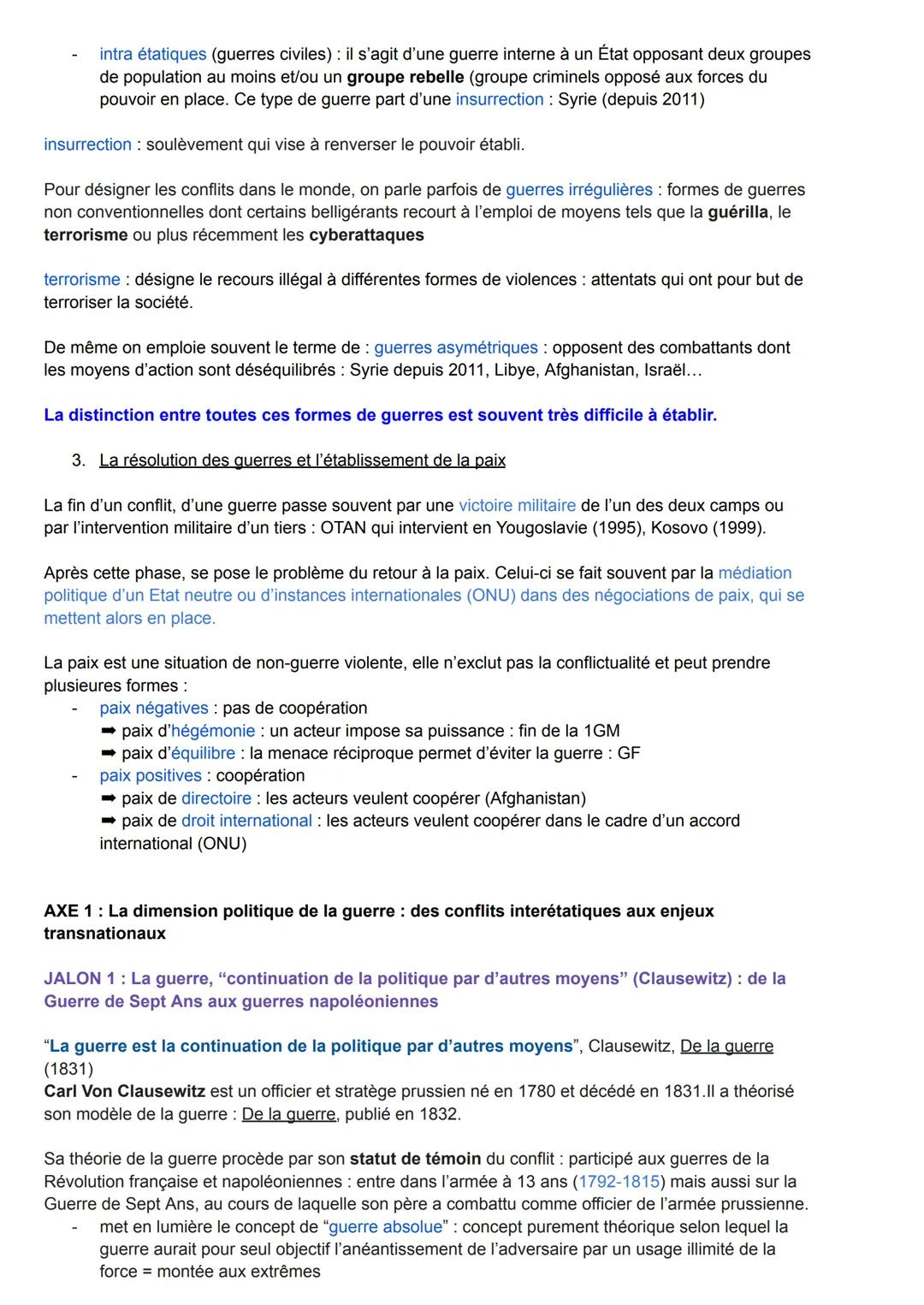 THÈME 2: Faire la guerre, faire la paix formes de conflits et modes de résolution
L'étude de ce thème a un double objectif : comprendre les