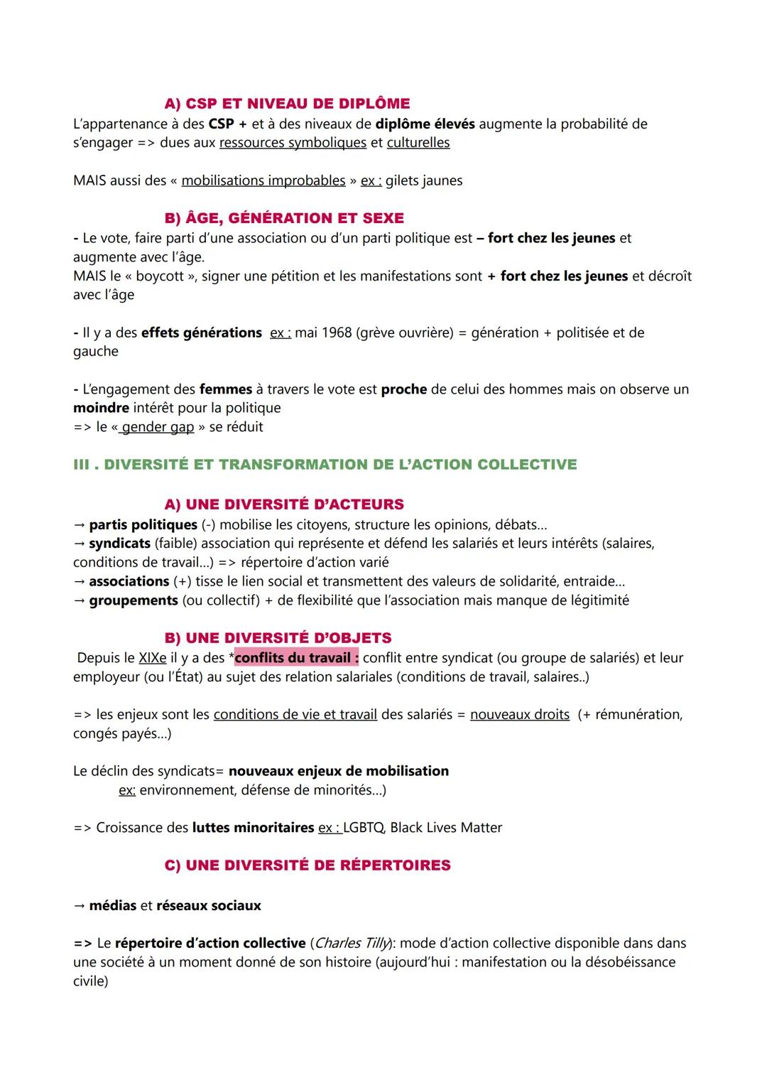 CH:7 COMMENT EXPLIQUER L'ENGAGEMENT POLITIQUE DANS LES
SOCIÉTÉS DÉMOCRATIQUES
-science politique-
ENGAGEMENT POLITIQUE = Toutes les formes