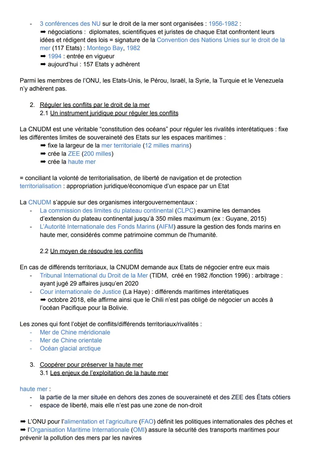 THÈME 1: De nouveaux espaces de conquête
L'étude de ce thème a un double objectif: identifier, au-delà des territoires terrestres, les possi