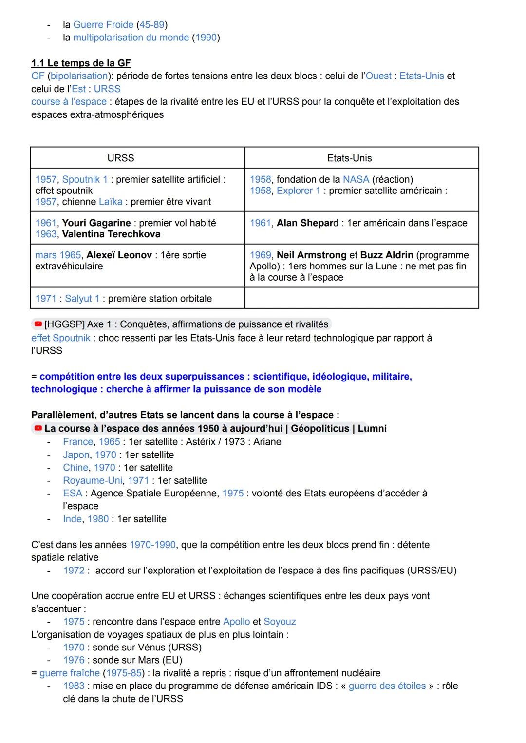 THÈME 1: De nouveaux espaces de conquête
L'étude de ce thème a un double objectif: identifier, au-delà des territoires terrestres, les possi