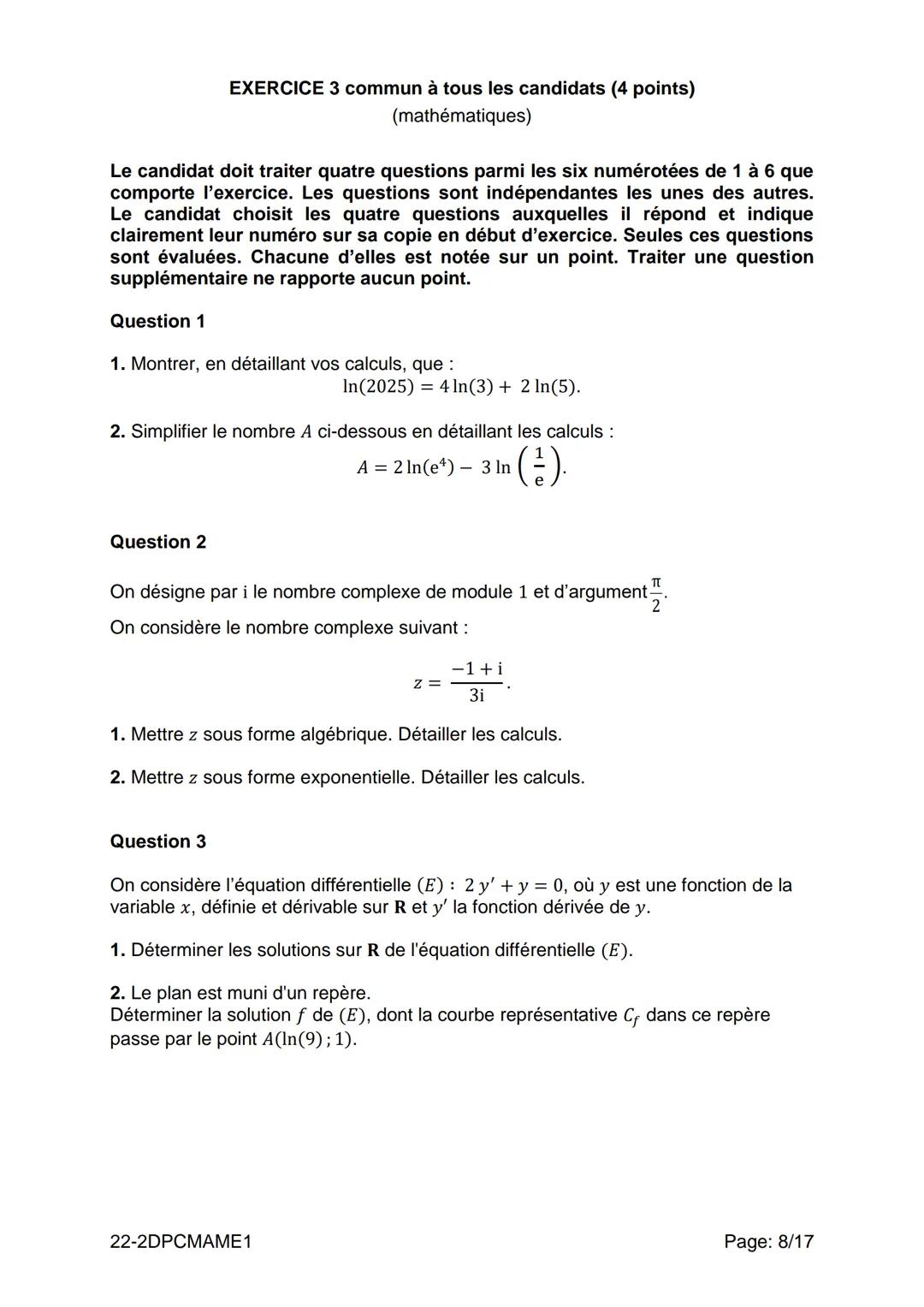 # BACCALAURÉAT TECHNOLOGIQUE
ÉPREUVE D'ENSEIGNEMENT DE SPÉCIALITÉ
SESSION 2022
SCIENCES ET TECHNOLOGIES DE
L'INDUSTRIE ET DU
DEVELOPPEMEN