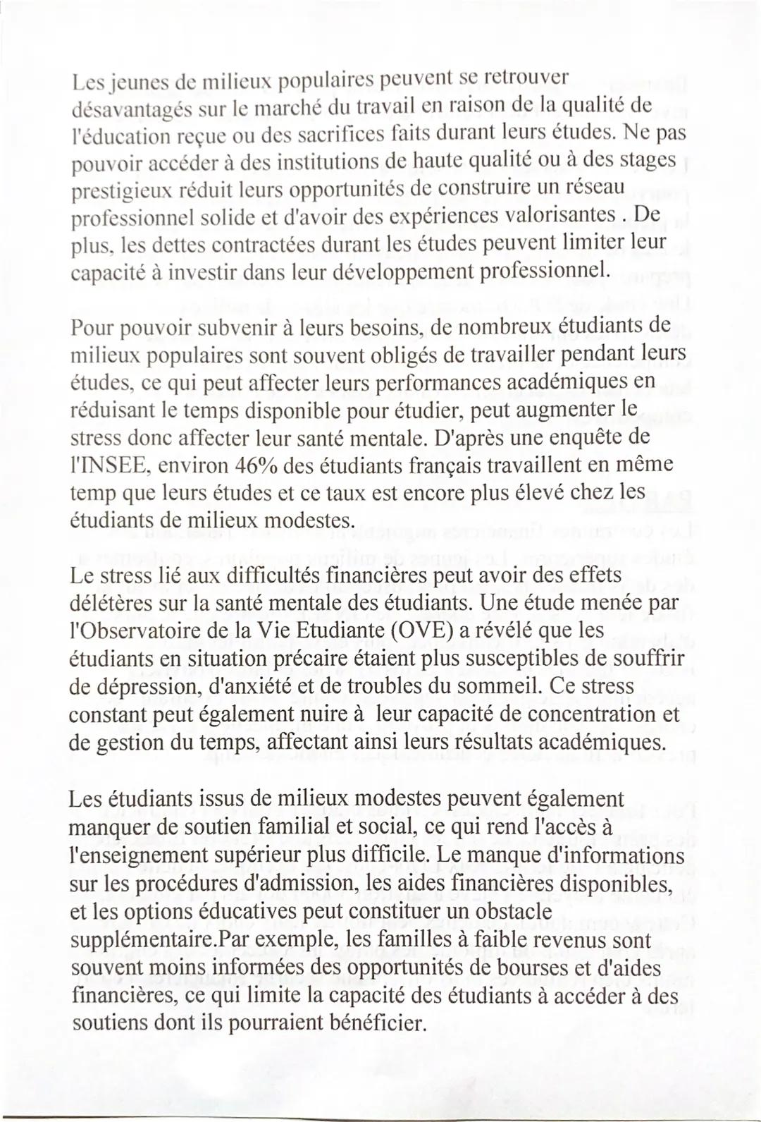 INTRODUCTION
Le cout des études
supérieures constitue t-il un obstacle a la réussite des jeunes de
milieu populaires ?". Les thèmes du progr