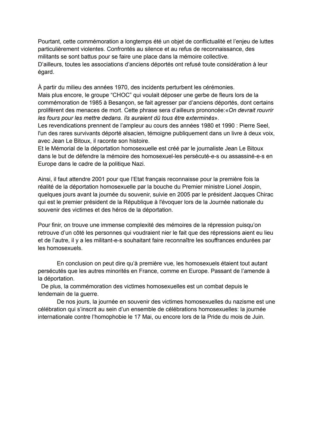 Alors que des milliers d'ouvrages sont consacrés à la question de la répression et la
déportation des juifs lors de la Seconde Guerre mondia