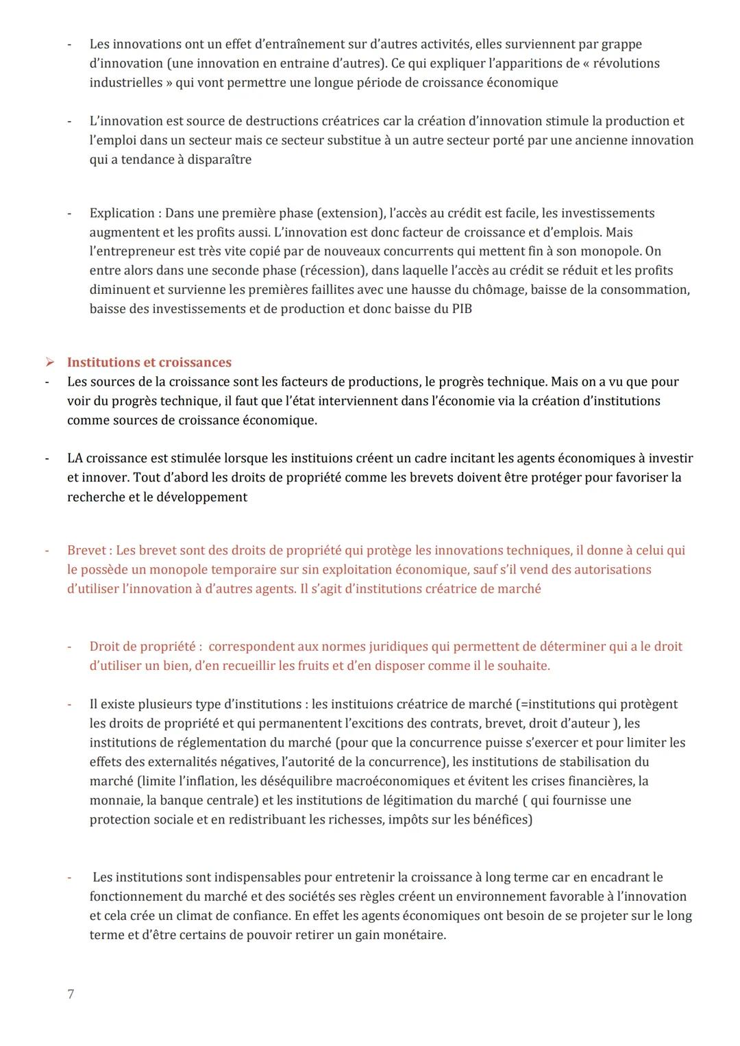 FICHE DE REVISION: QUELS SONT LES
SOURCES ET LES DEFIS DE LA CROISSANCE
ECONOMIQUE ?
1. NOTIONS IMPORTANTE
Croissance économique : la croiss
