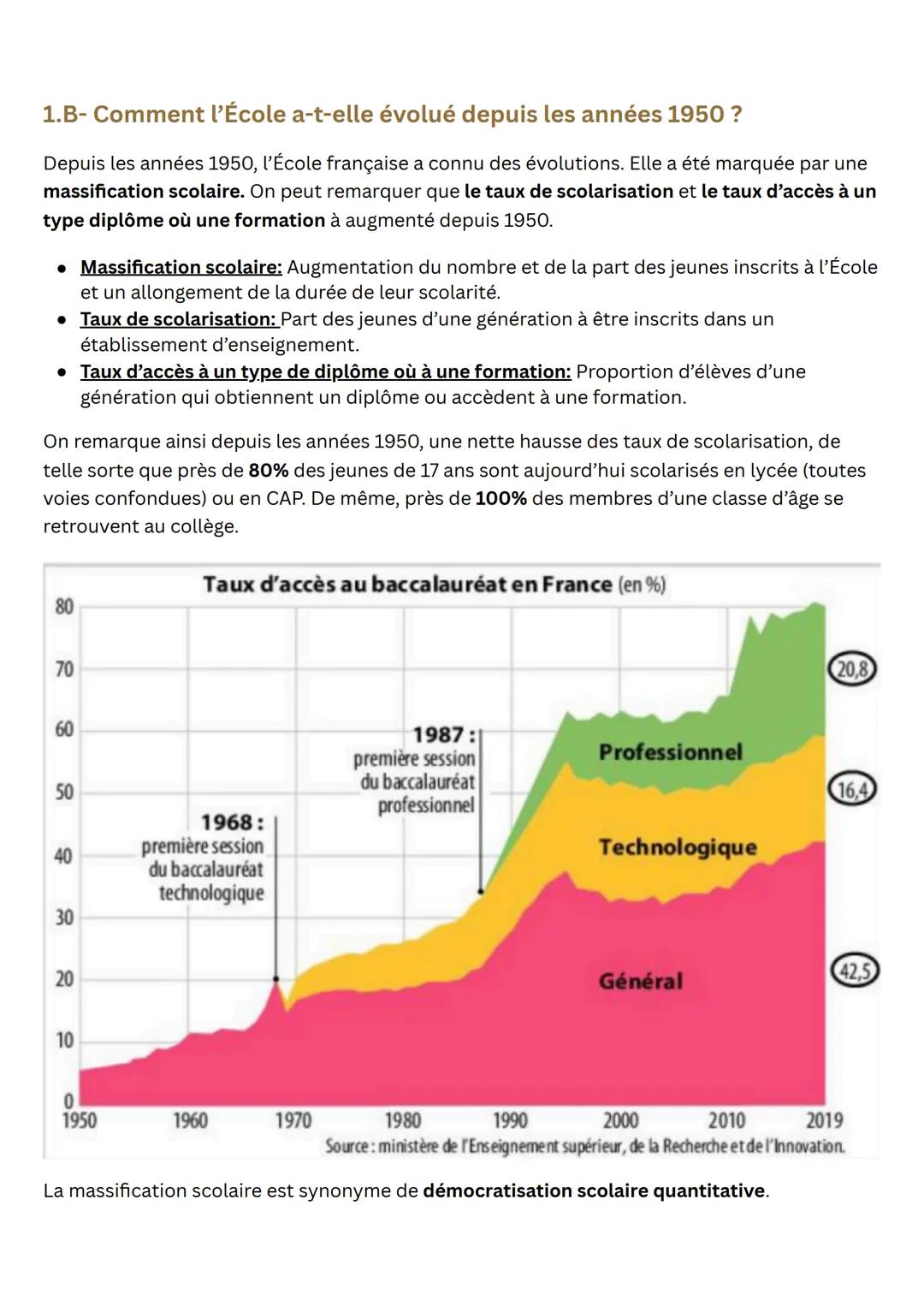 SES Sociologie Terminale CHAP
Quelle est l'action de
I'Ecole sur les destins
individuels et sur
l'évolution de la société ?
Sensibilisation-