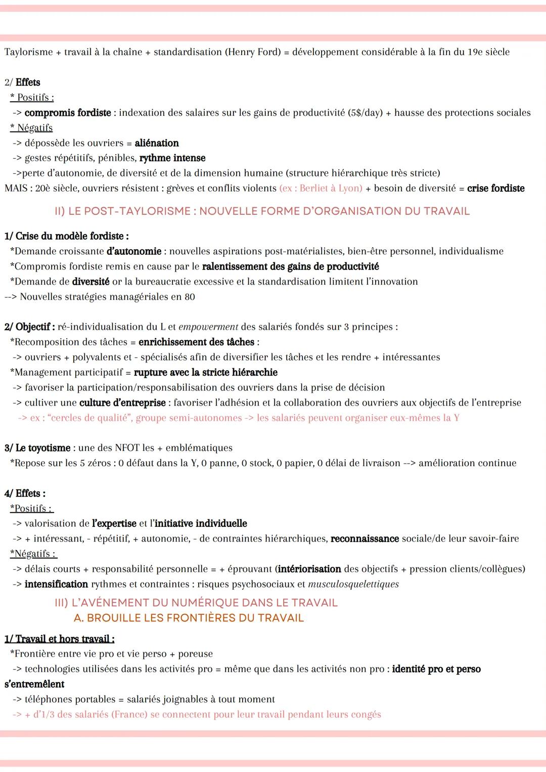LES MUTATIONS DU TRAVAIL ET
DE L'EMPLOI
EMPLOI = activité professionnelle déclarée et rémunérée qui confère des droits sociaux, un statut so