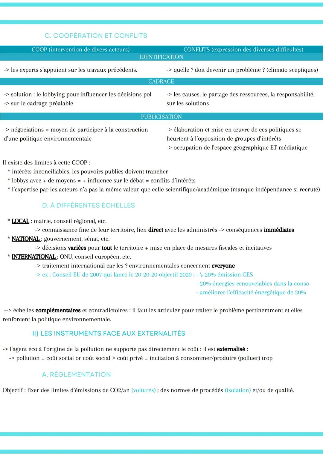 # POUVOIRS PUBLICS ET
ENVIRONNEMENT
Pouvoirs de + en + impliquées dans les ? environnementales: leurs actions/les politiques publiques mise