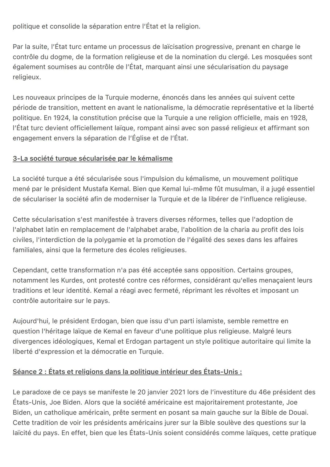 HGGSP - THÈME 3 : Relations entre États et Religions:
Introduction: États et religions aujourd'hui :
Définitions:
Religion: Du latin << reli