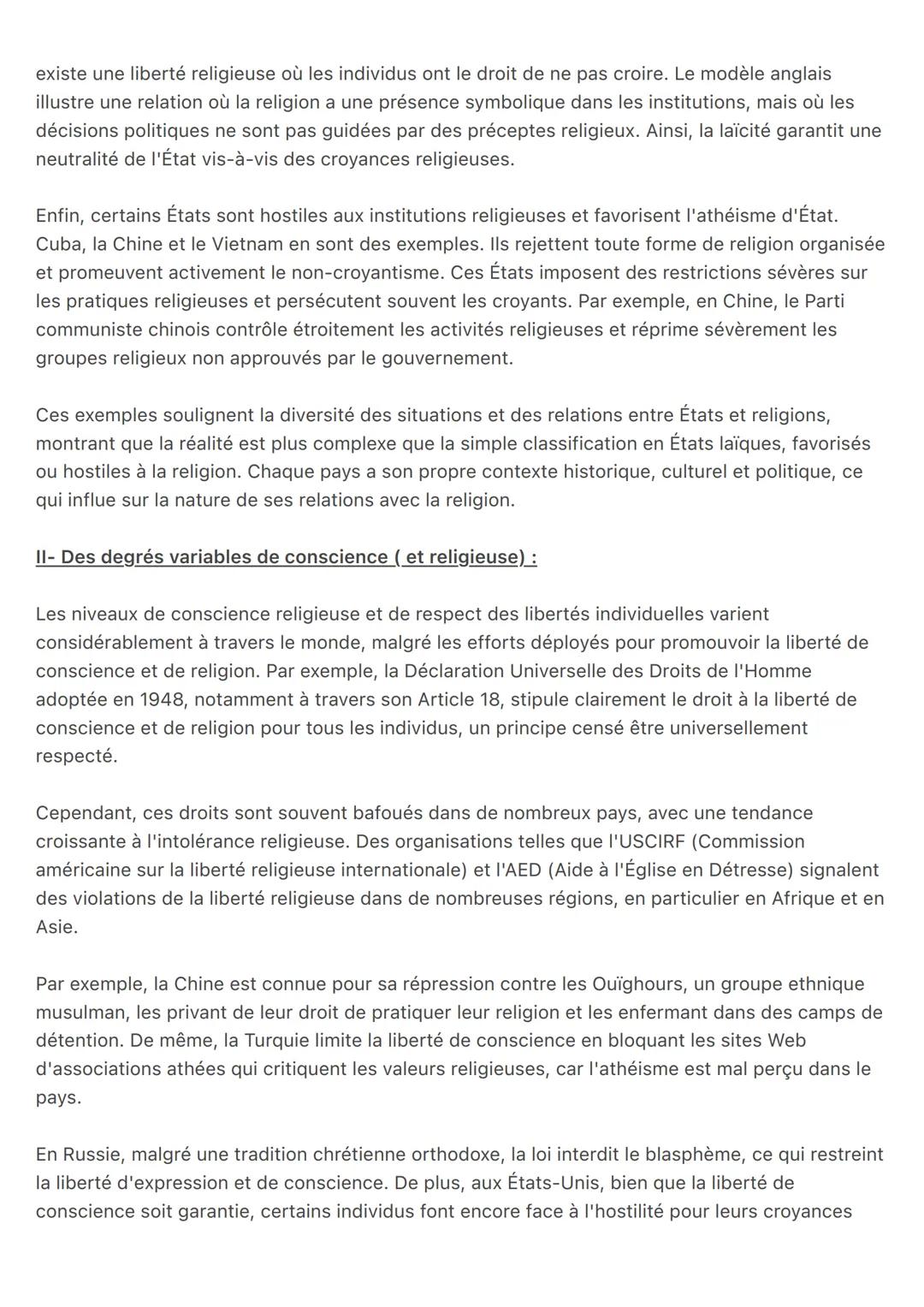 HGGSP - THÈME 3 : Relations entre États et Religions:
Introduction: États et religions aujourd'hui :
Définitions:
Religion: Du latin << reli