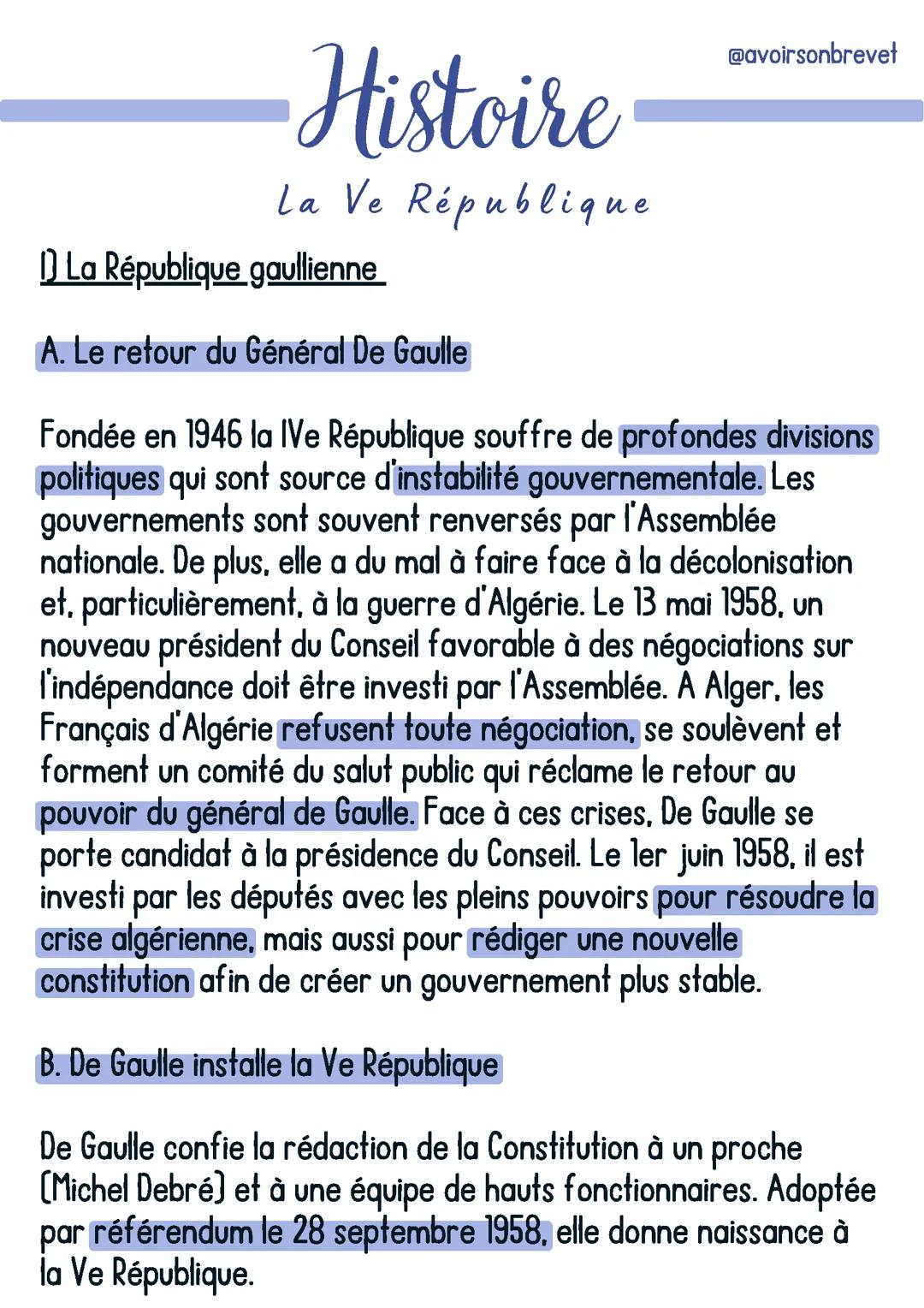 La 5ème république