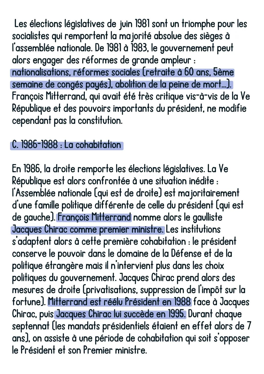 Histoire
La Ve République
La République gaullienne
A. Le retour du Général De Gaulle
@avoirsonbrevet
Fondée en 1946 la IVe République souffr