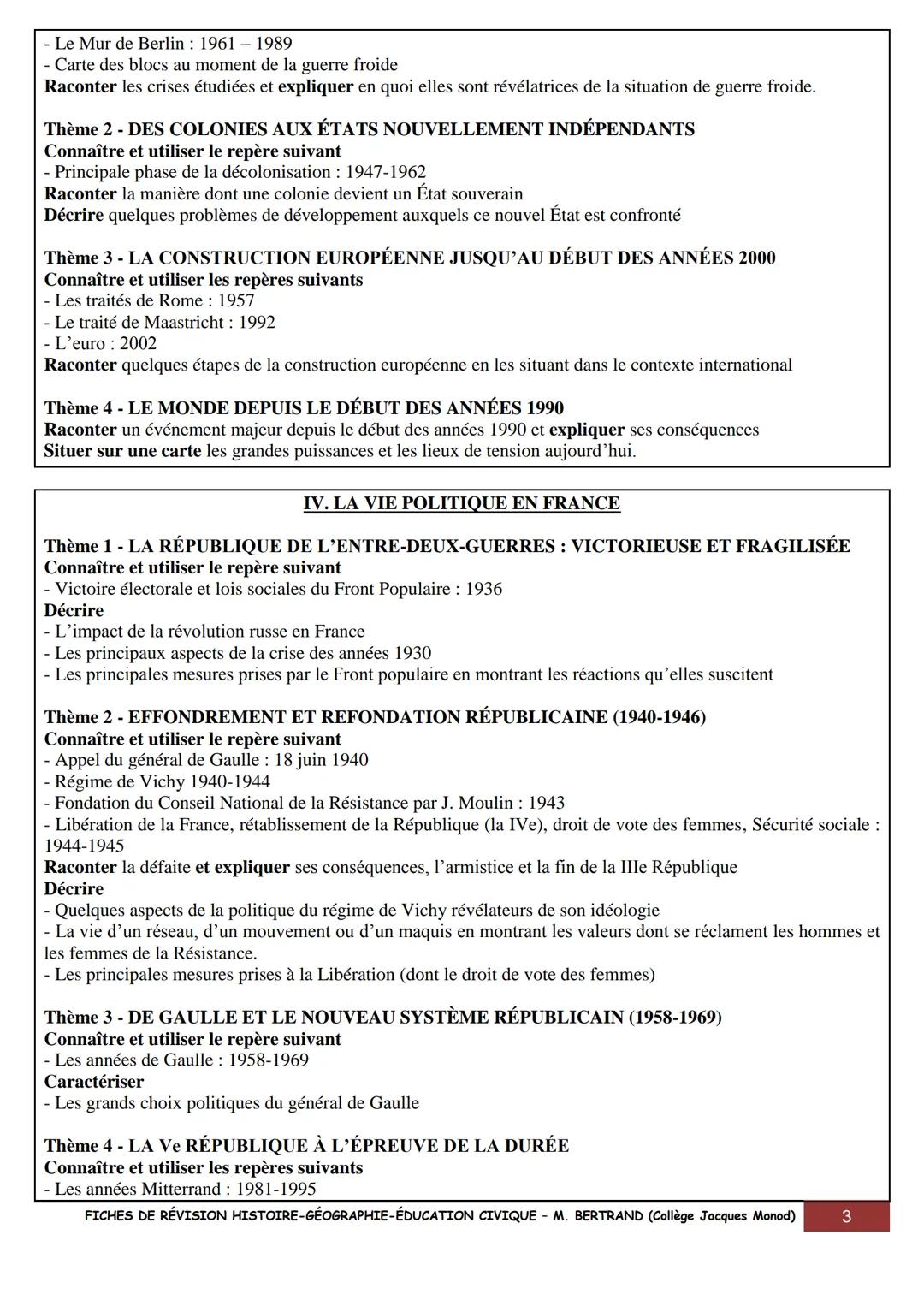 FICHES POUR RÉVISER LE BREVET EN
HISTOIRE,
GÉOGRAPHIE
& ÉDUCATION CIVIQUE
UN SIÈCLE DE TRANSFORMATIONS (1910-2010)
1910
1928 Fleming découvr