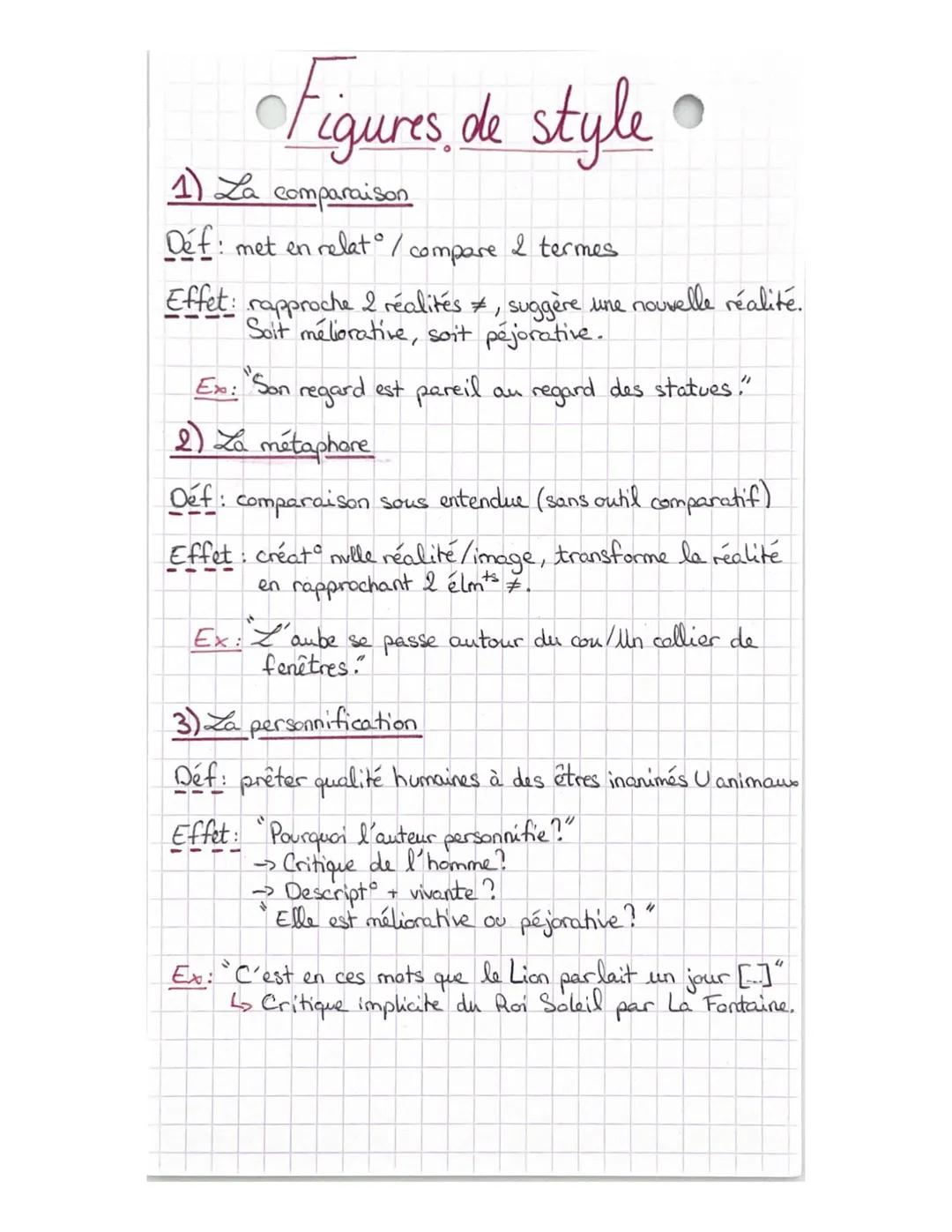 français : Les courants
littéraire
L'humanisme (1530-1570) Montaigne, Rabelais
mise en avant de l'être humain (éduc, philo antique, suprémat