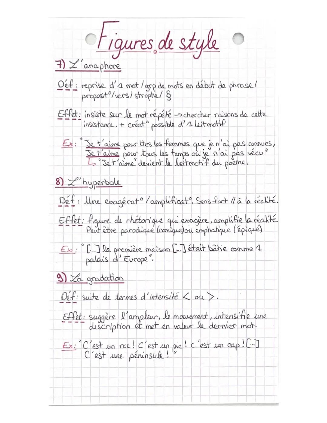 français : Les courants
littéraire
L'humanisme (1530-1570) Montaigne, Rabelais
mise en avant de l'être humain (éduc, philo antique, suprémat